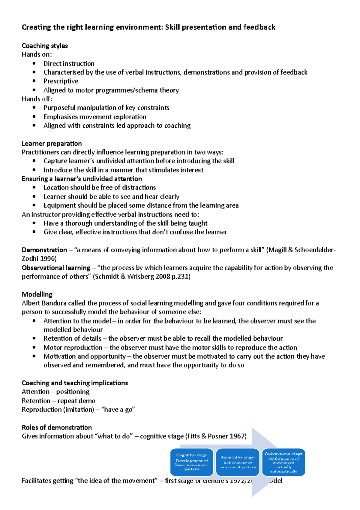 16.02 Creating the right learning environment , hitting golf shots
