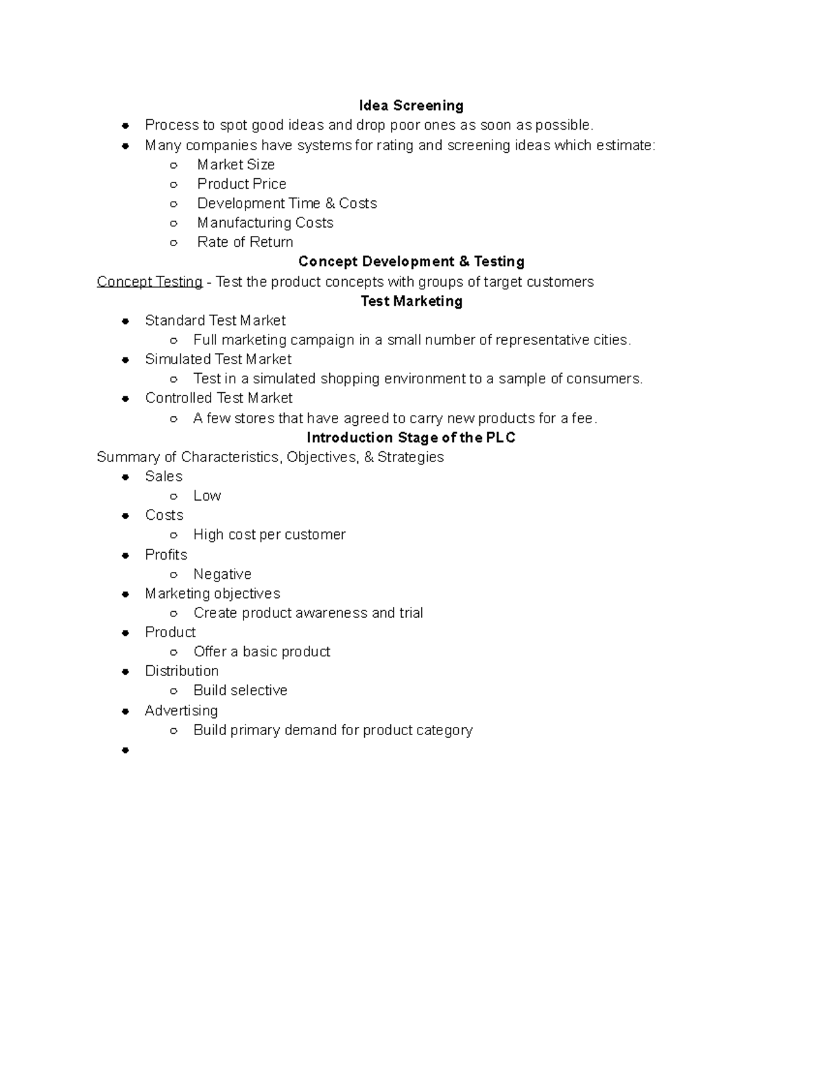 copy-of-chapter-9-notes-idea-screening-process-to-spot-good-ideas