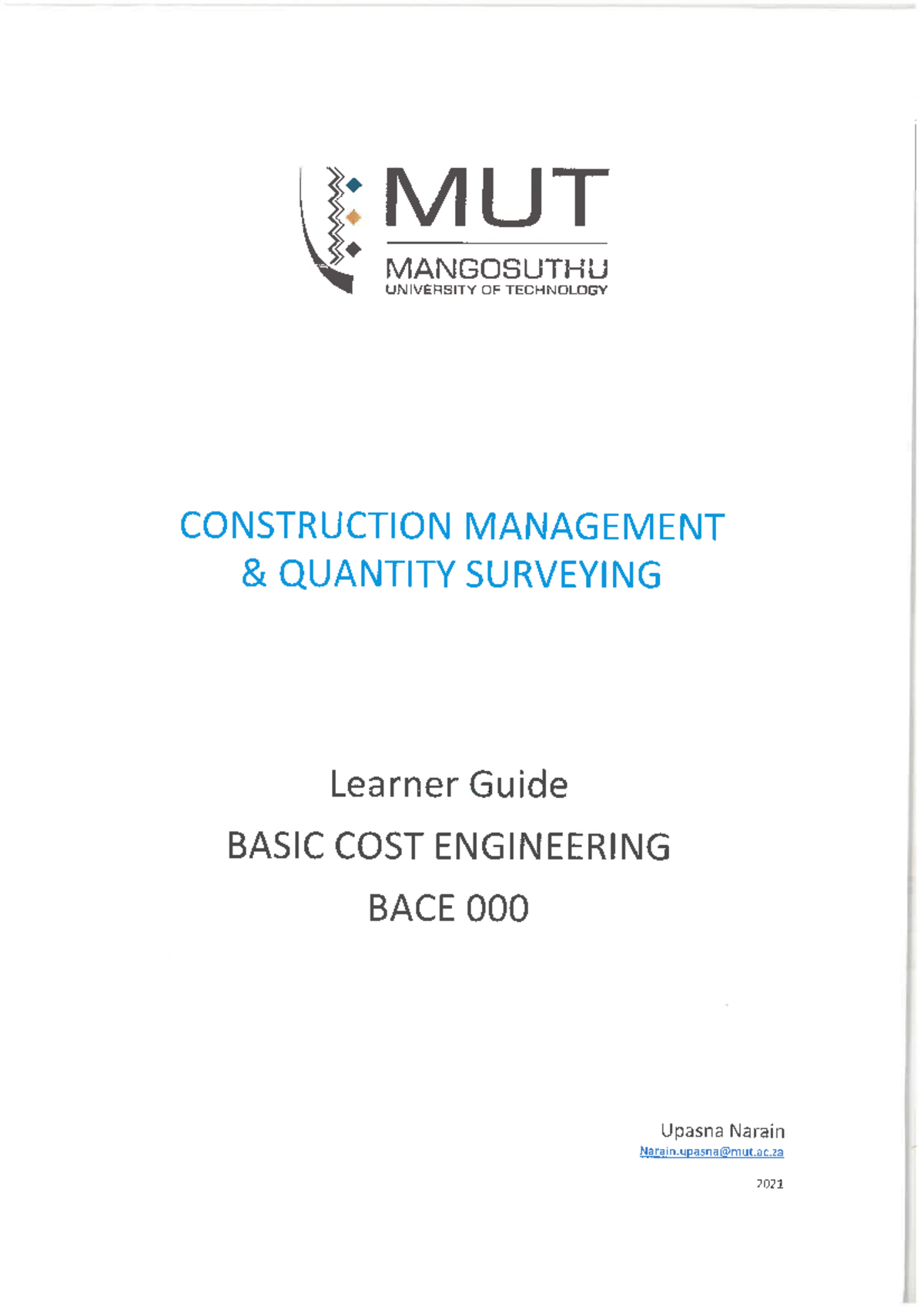 BACE 000 Note 2021 - Lecture notes 1 - BACE000 - Studocu