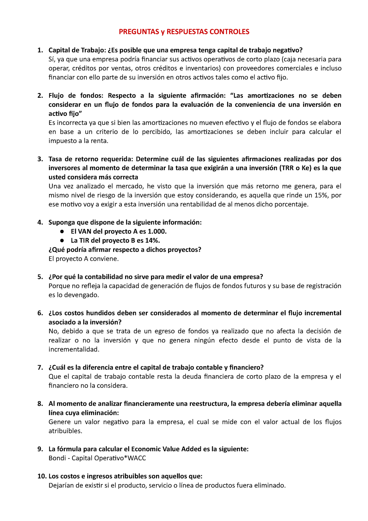 Preguntas Y Respuestas Controles Finanzas 2021 - PREGUNTAS Y RESPUESTAS ...