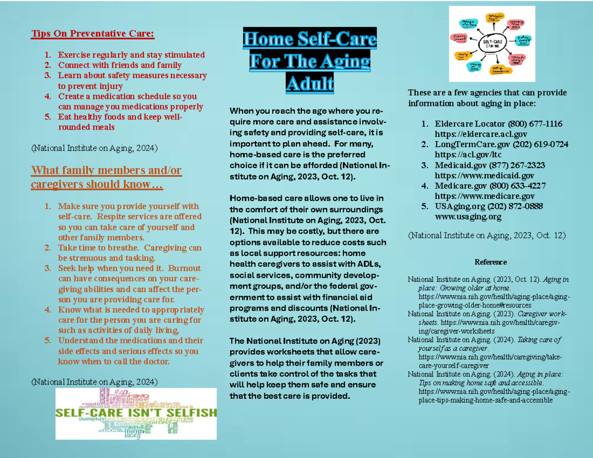 N440 Patient Safety Culture Pamphlet - Tips On Preventative Care ...