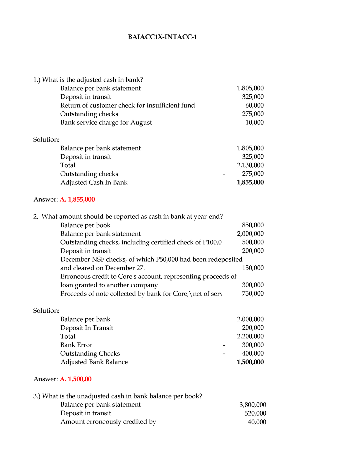 Cash And Cash Equivalents - NAME: EDUARDO JR D. PATAYAN SECTION: AIS221 ...