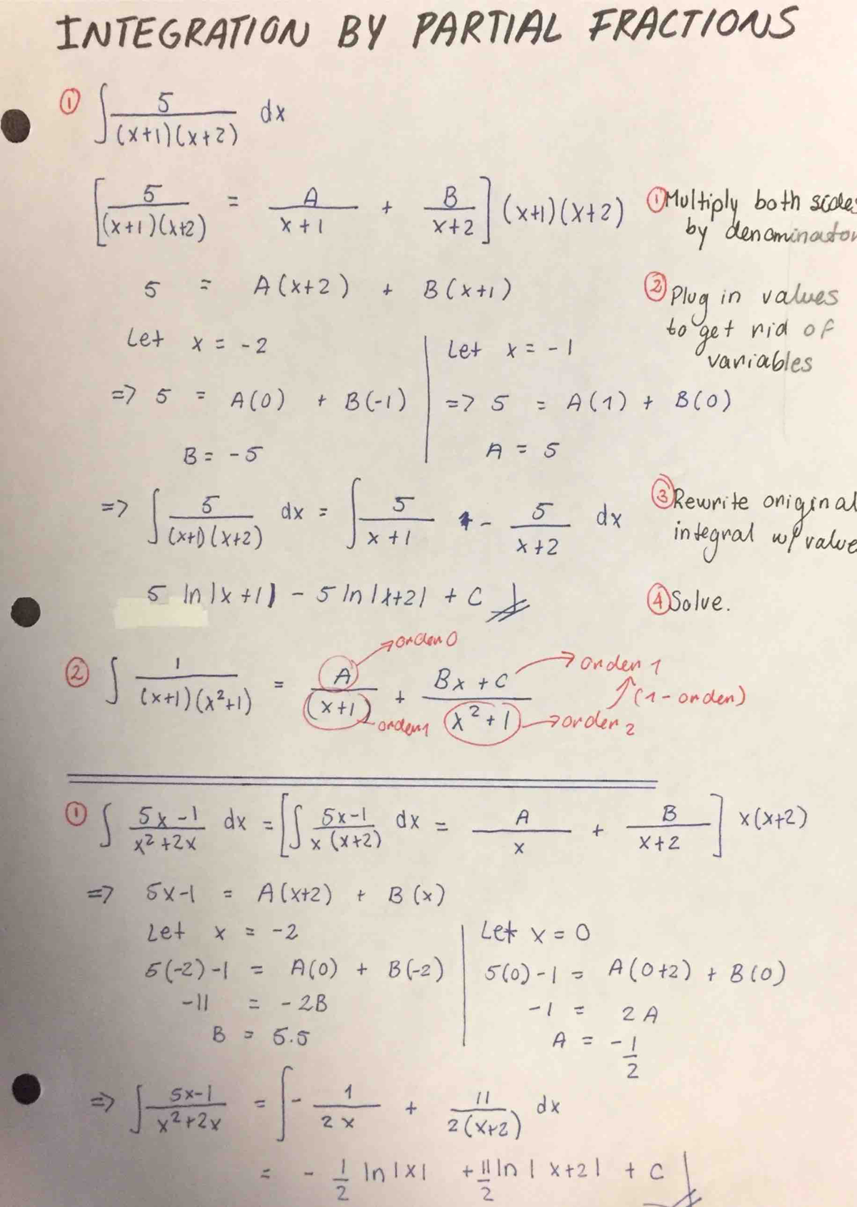 Integration By Partial Fractions - MATH 1342 - Studocu