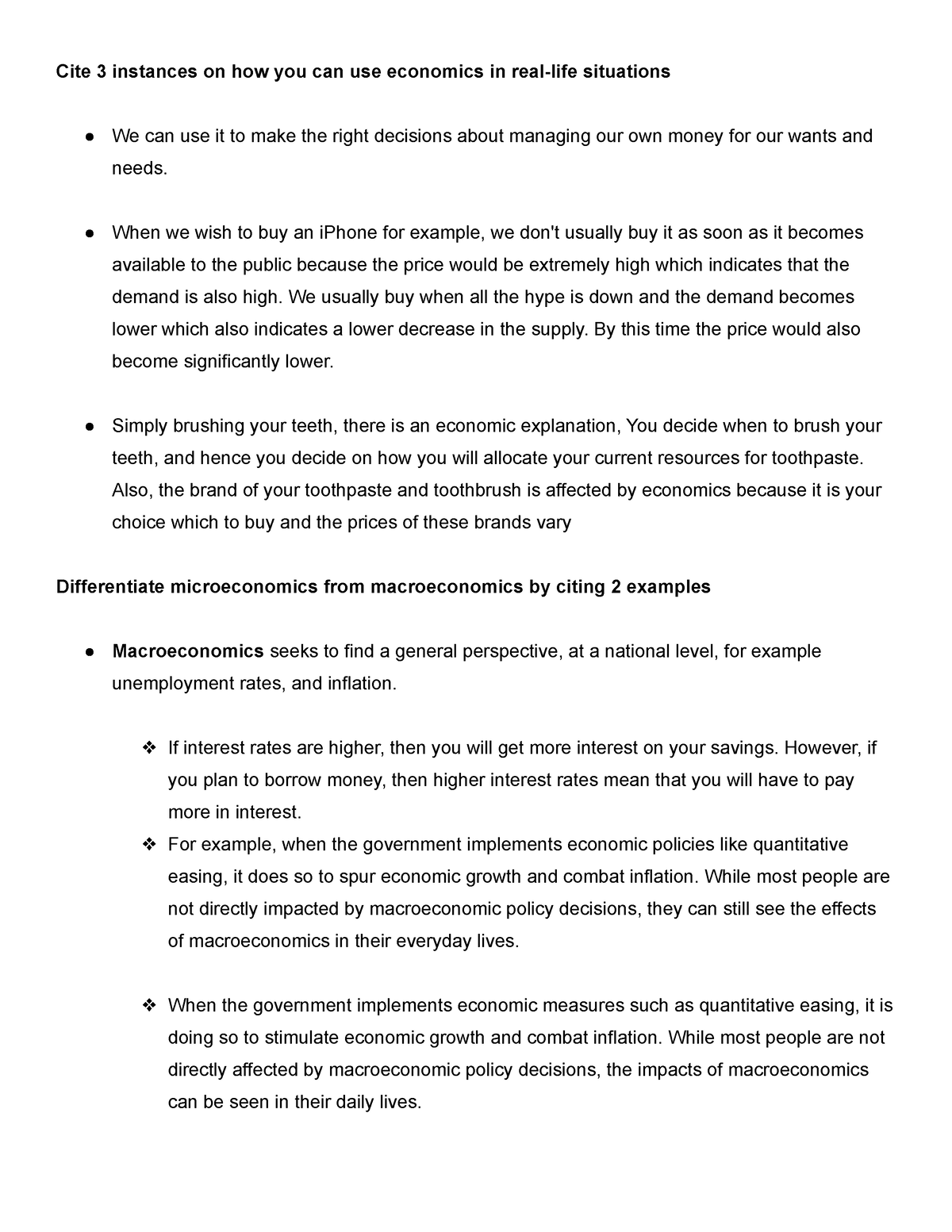 economics-notes-cite-3-instances-on-how-you-can-use-economics-in