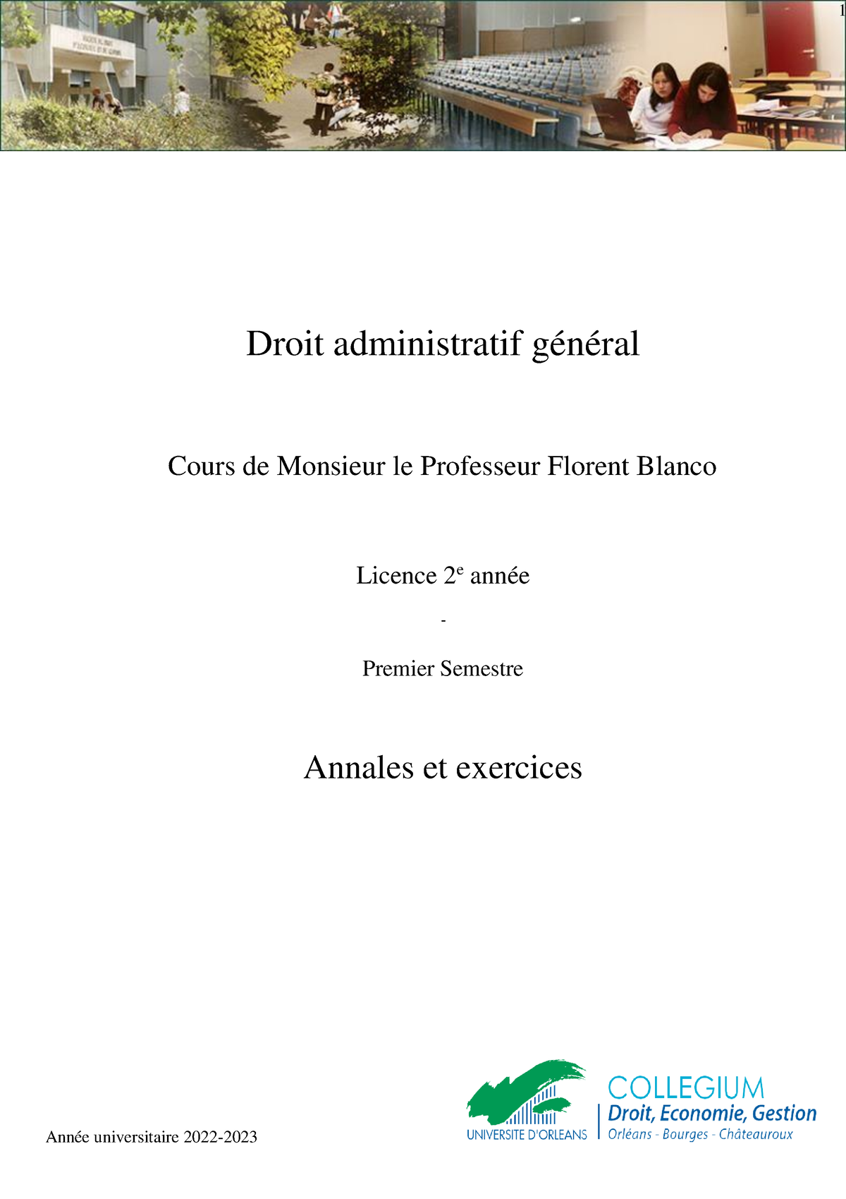 Droit Administratif - Semestre 1, Annales Et Exercice (1)-converti ...