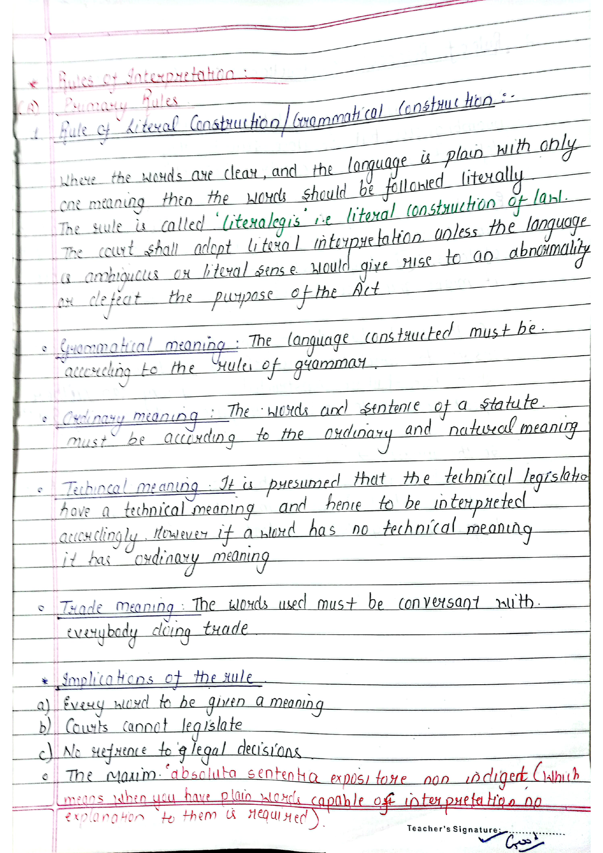 Interpretation of statute - CA Intermediate - Studocu