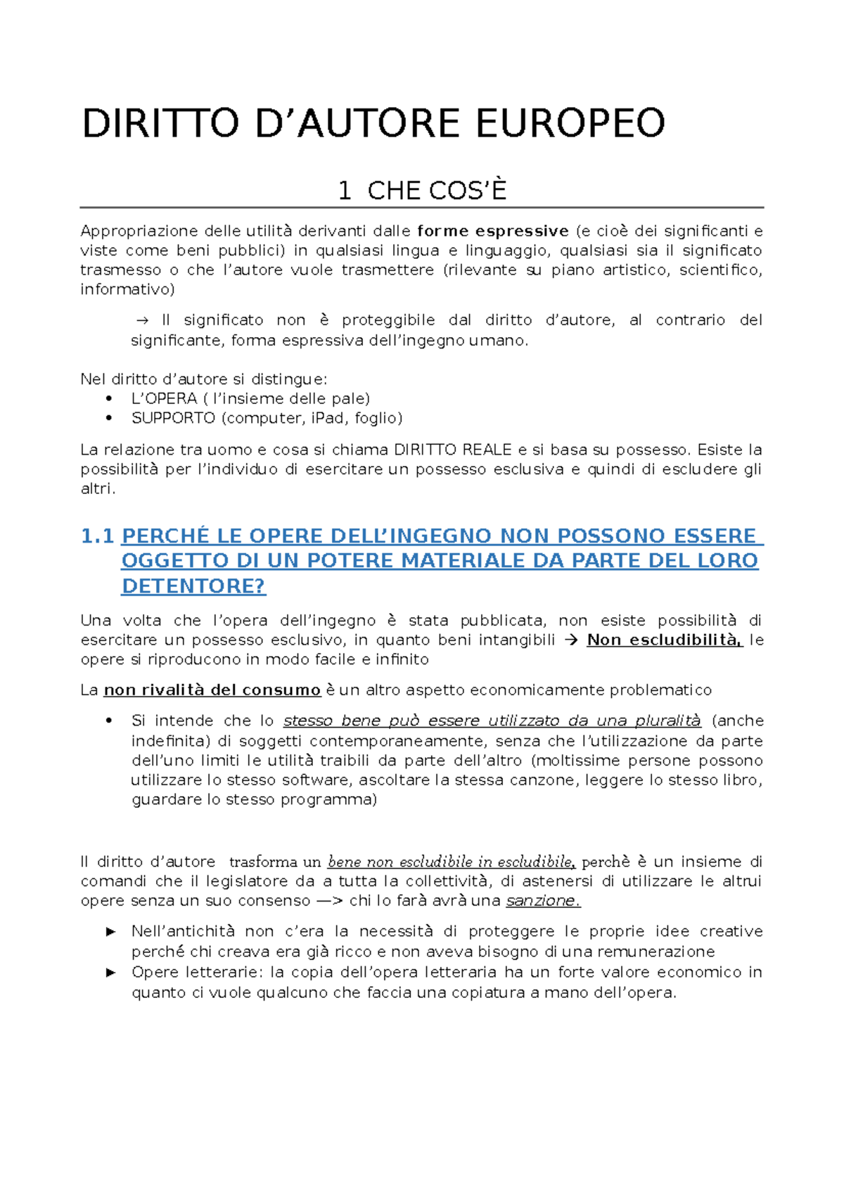 Diritto D'Autore - Prof.Bertani - DIRITTO D’AUTORE EUROPEO 1 CHE COS’È ...