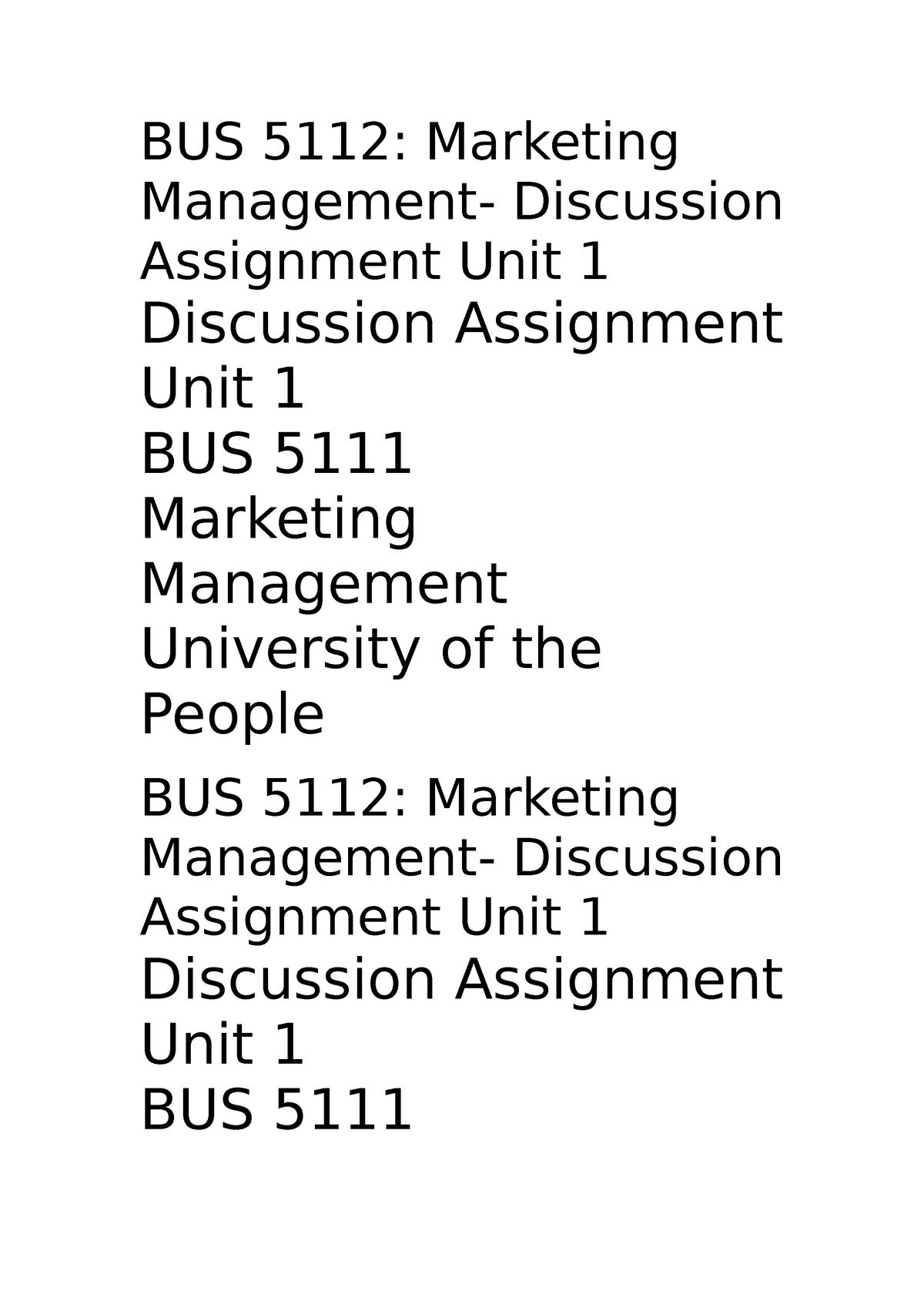 Vegan - Marketing Management - BUS 5112: Marketing Management ...