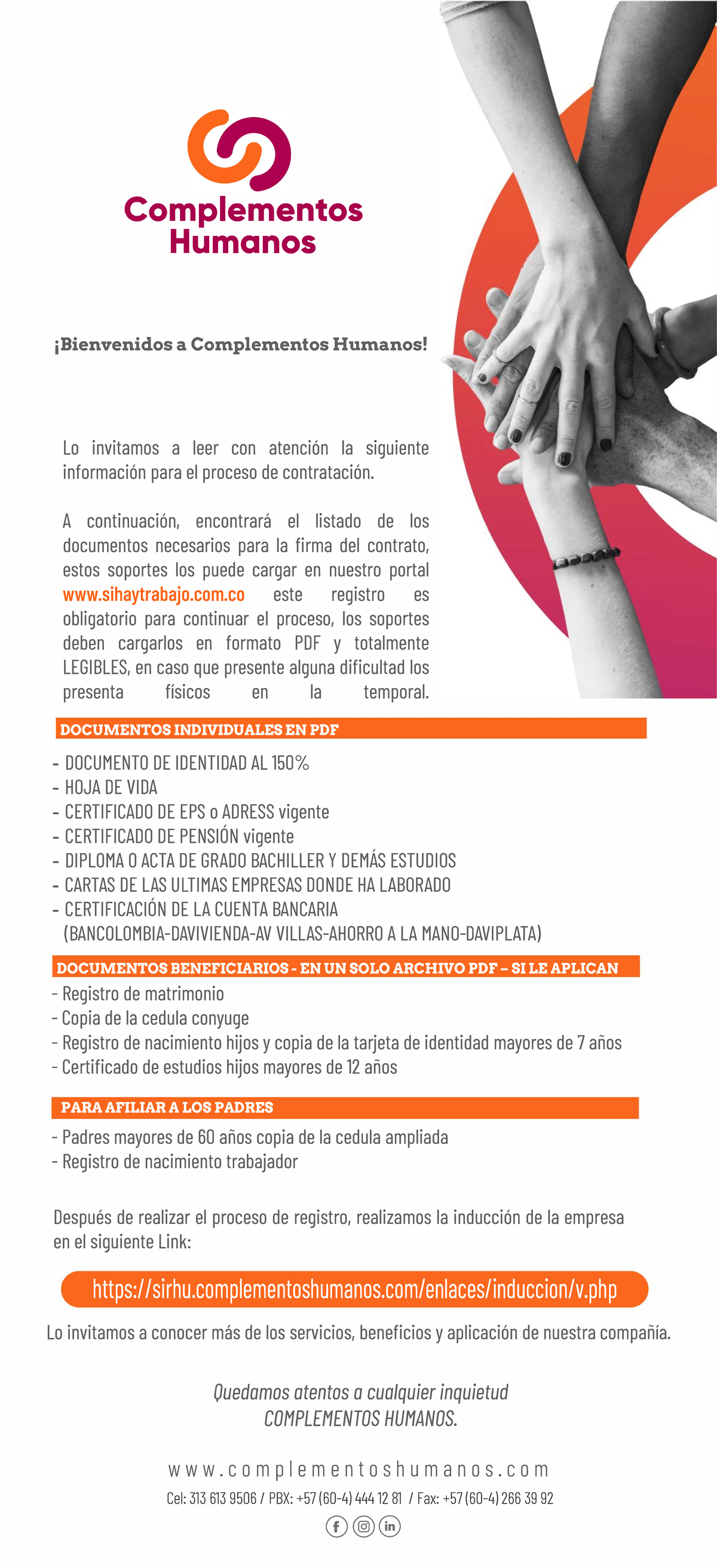 Sihaytrabajo documentos - Complementos Humanos ¡Bienvenidos a ...