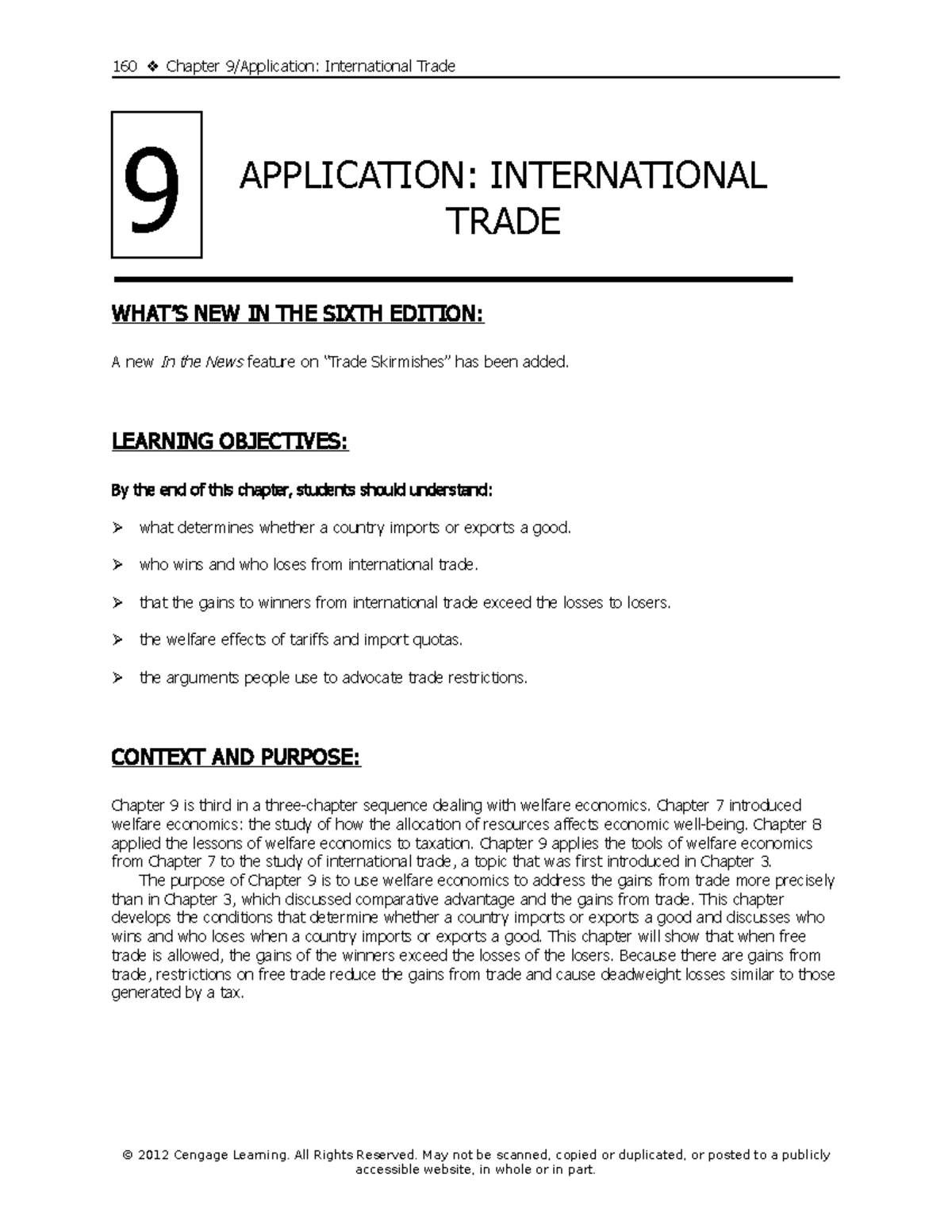 Chapter-9 - WORKSHEET - 160 Chapter 9/Application: International Trade ...