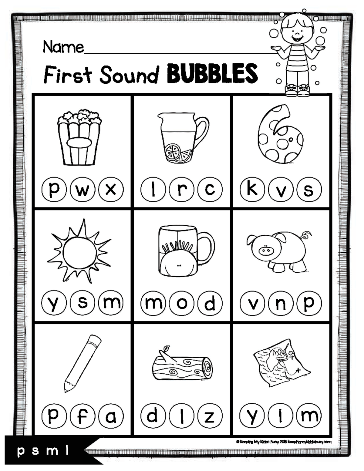 CVC word worksheet 1 - Learning about vowel and consonant word sounds ...