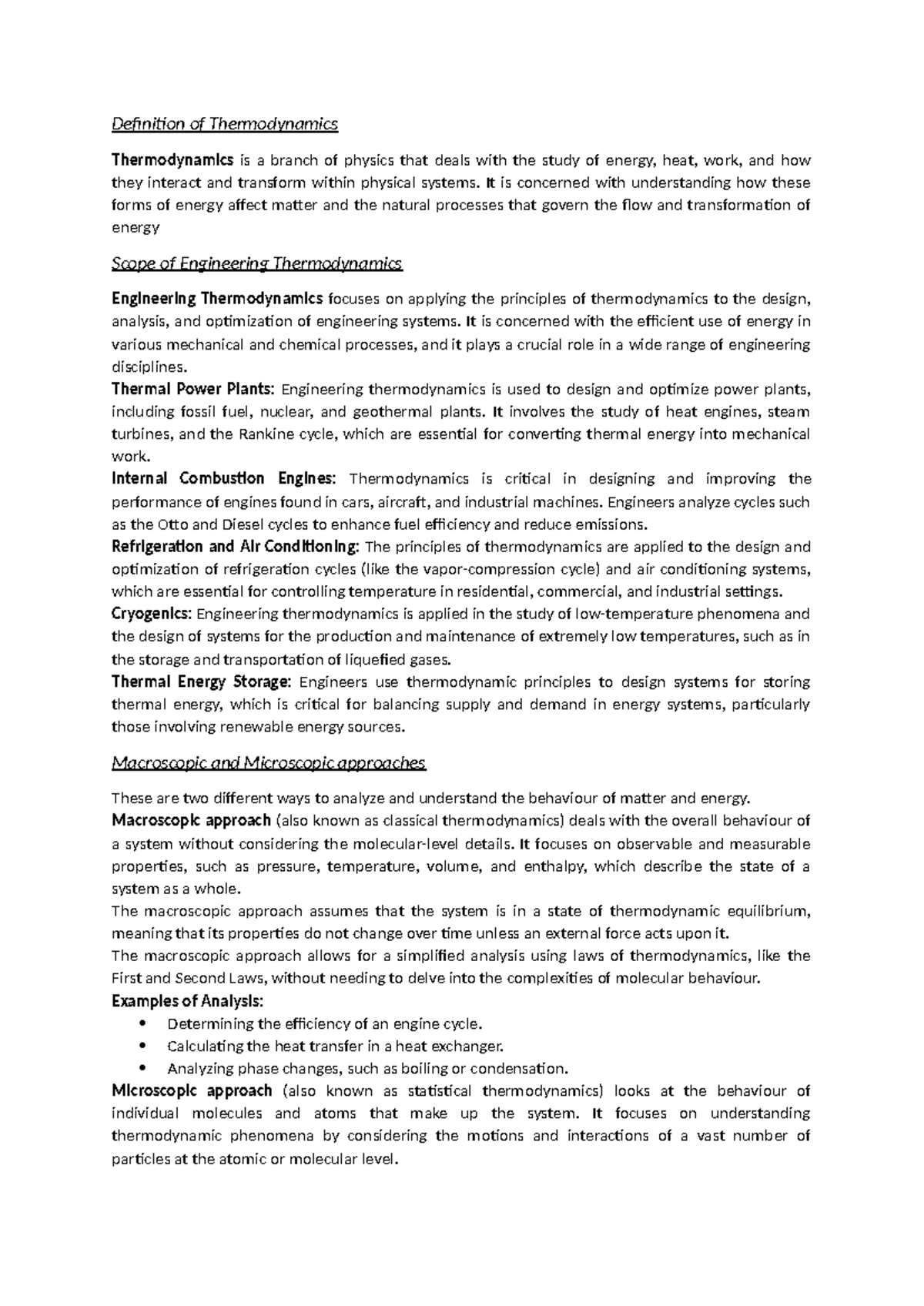 Module 1 - Notes on basic terminology of thermodynamics and temperature ...
