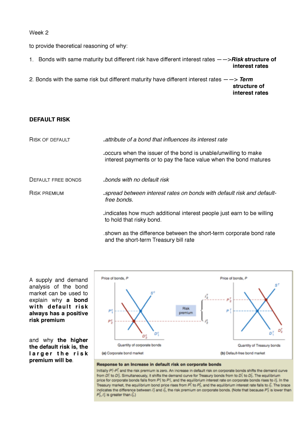 Summary week 2 Money and Banking - Week 2 to provide theoretical ...