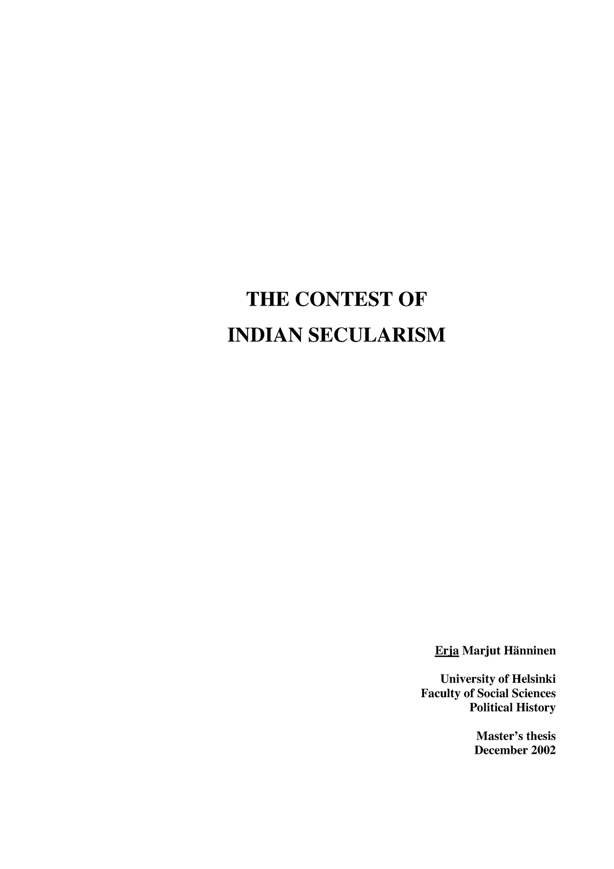 indian secularism essay