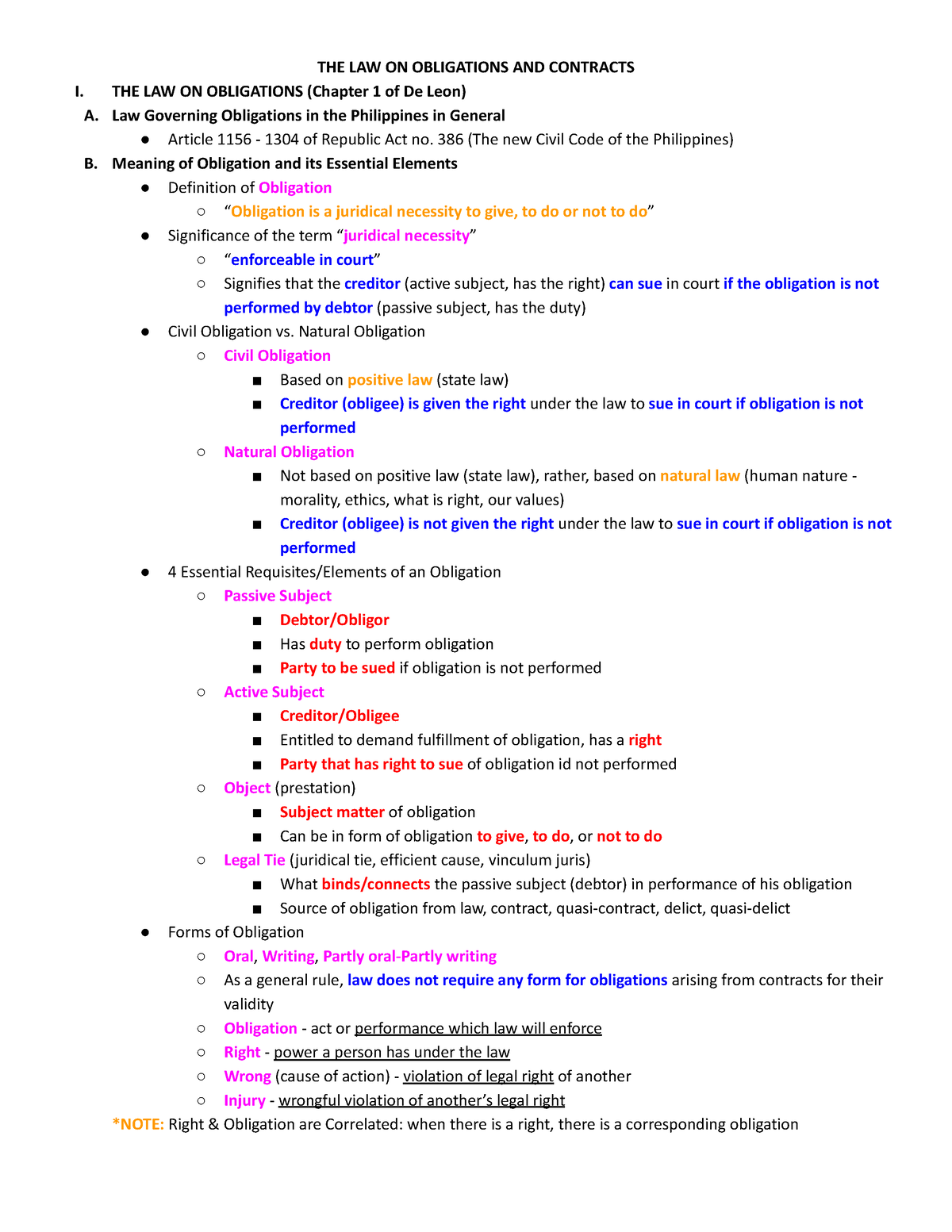 assignment of obligations english law