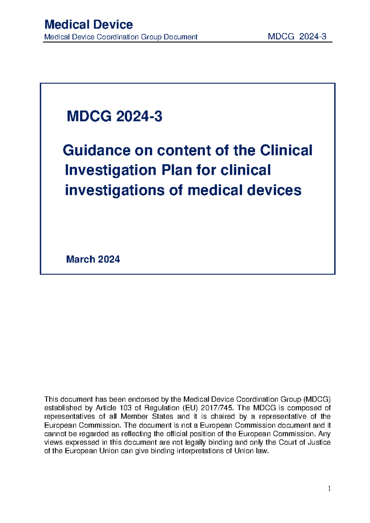 Med Board Com MDCG 2024 3 Clinical Investigation Plan 1711329436 ...