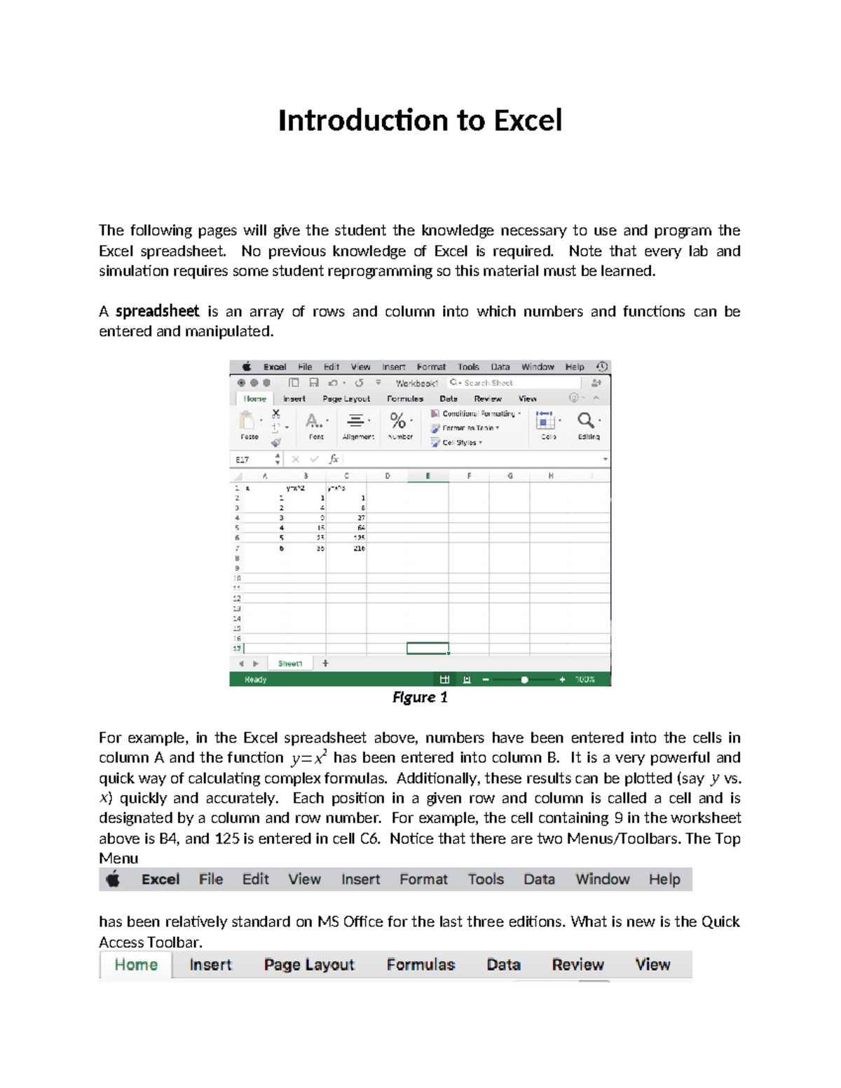 Introduction to Excel - Essay - Introduction to Excel The following ...
