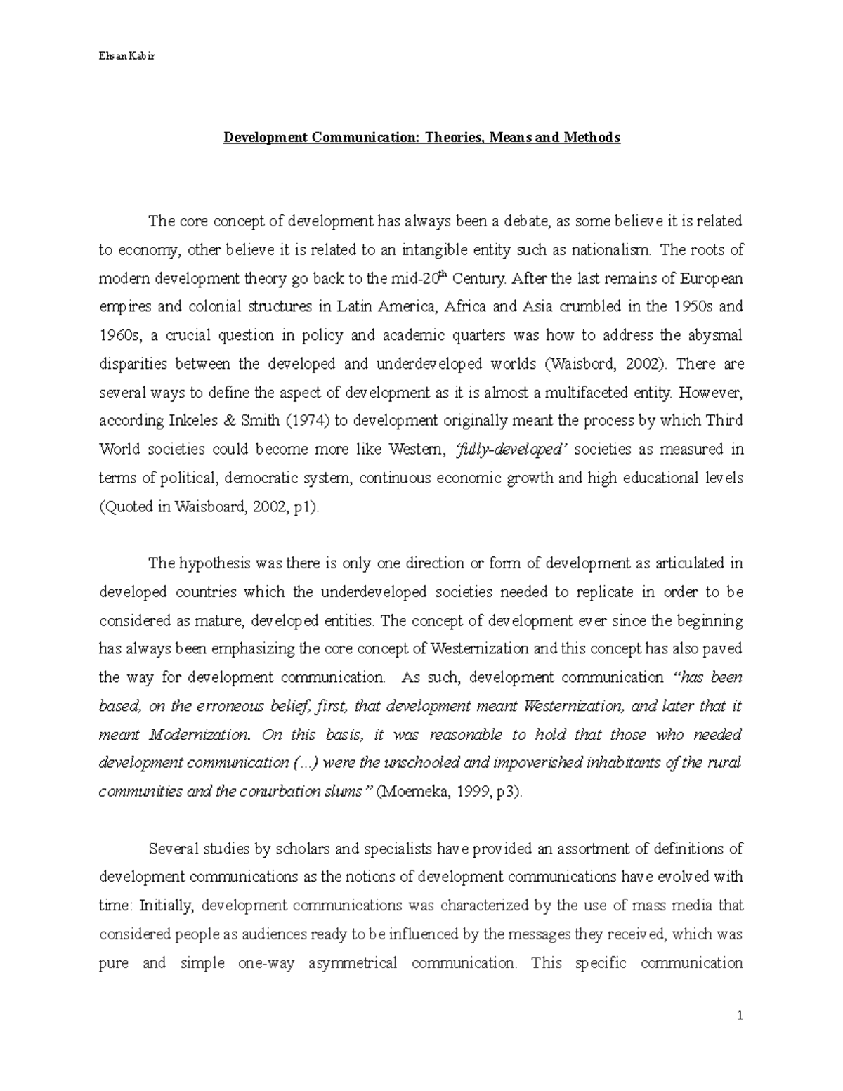 Development Communication: Theories, Means And Methods – JCDAT