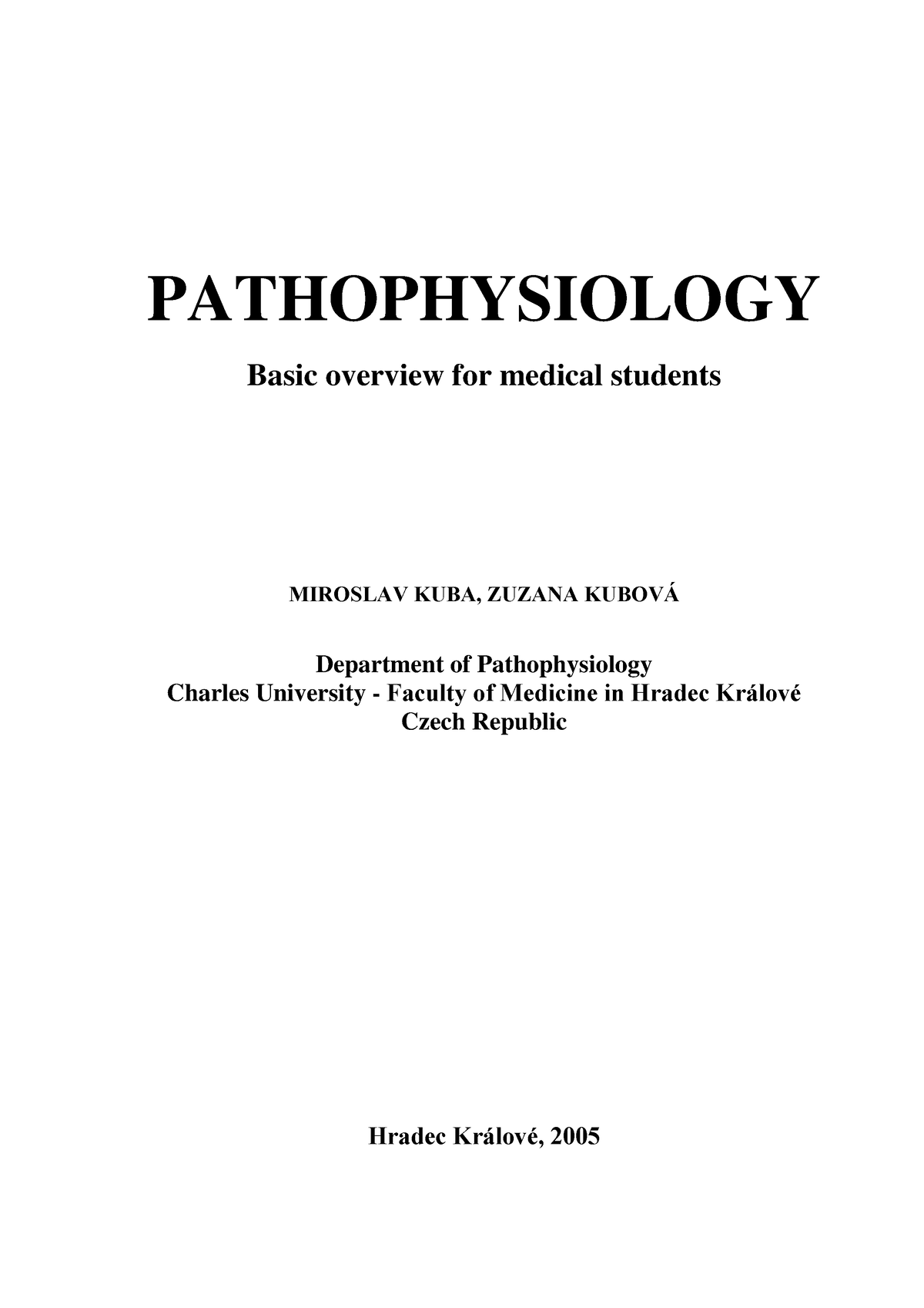 free research paper on pathophysiology