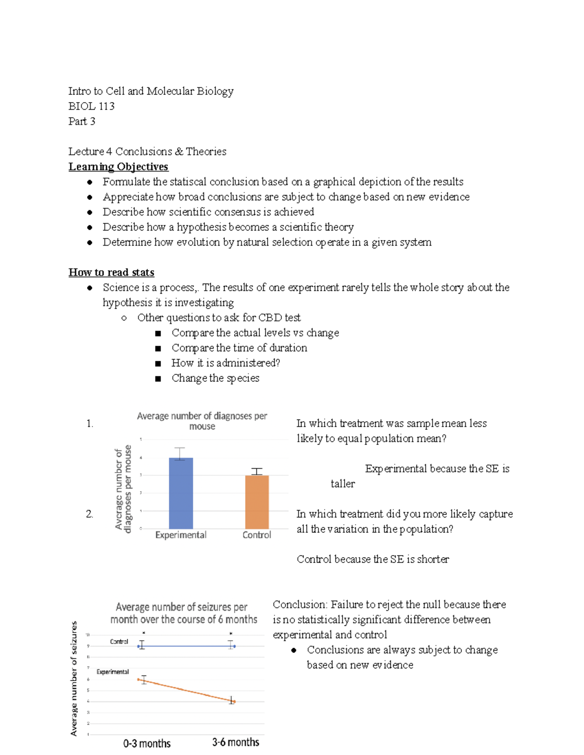 Intro To Cell And Molecular Bio 113 Lecture Notes Part 3 - Dr. Sarah ...