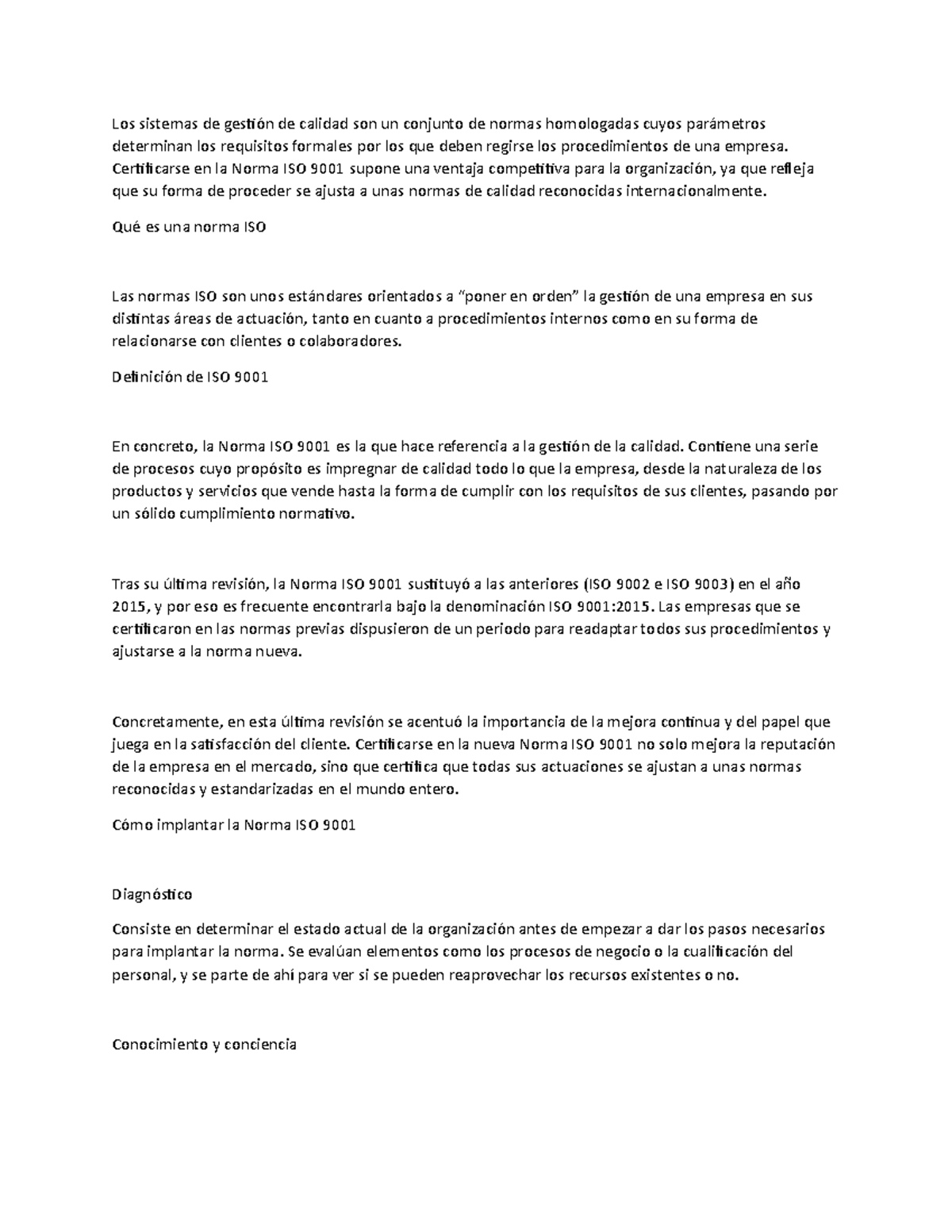 ISO 9001 - La Norma ISO 9001, de gestión de calidad - Los sistemas de ...