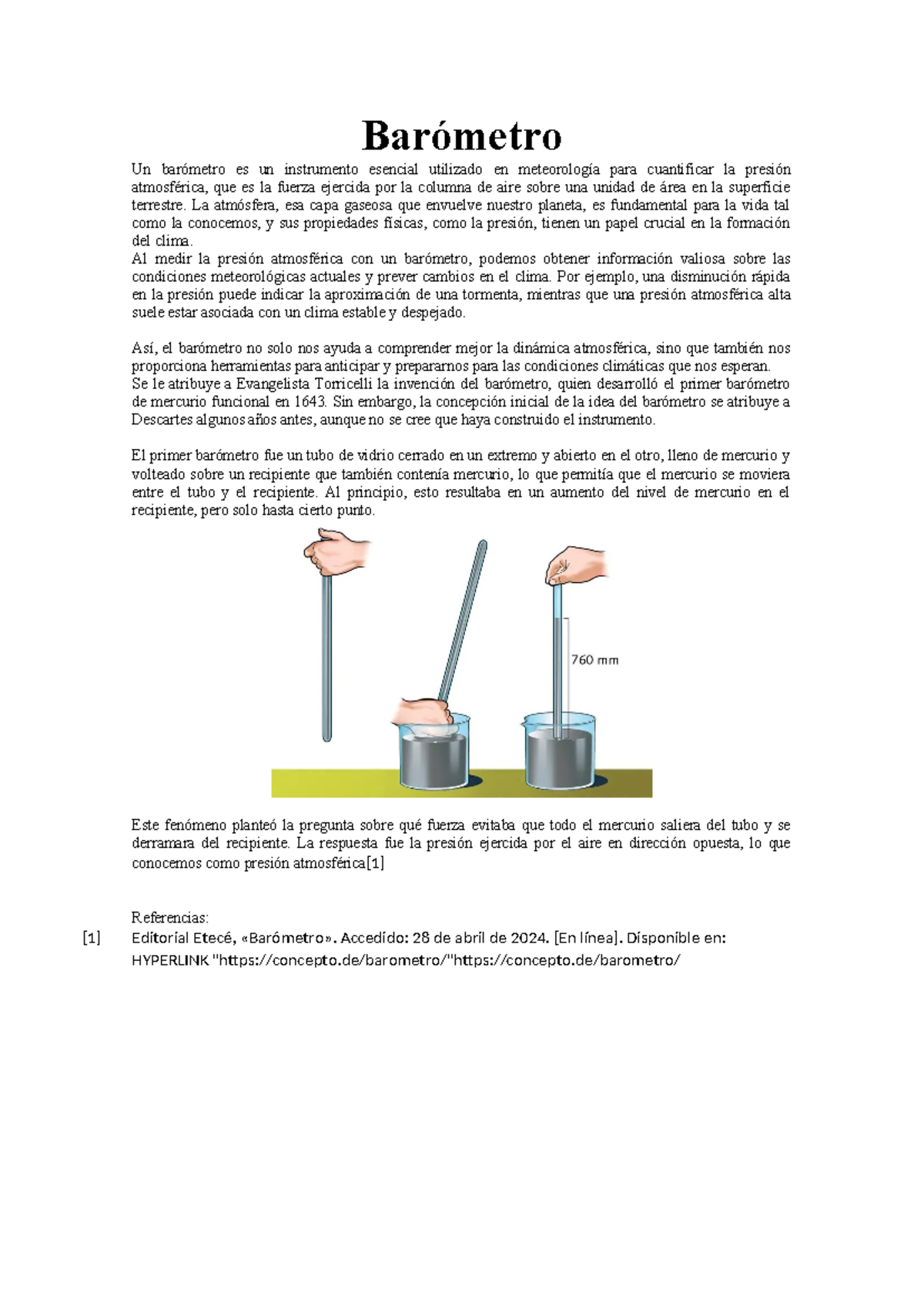 Barometro - Barómetro Un barómetro es un instrumento esencial utilizado ...