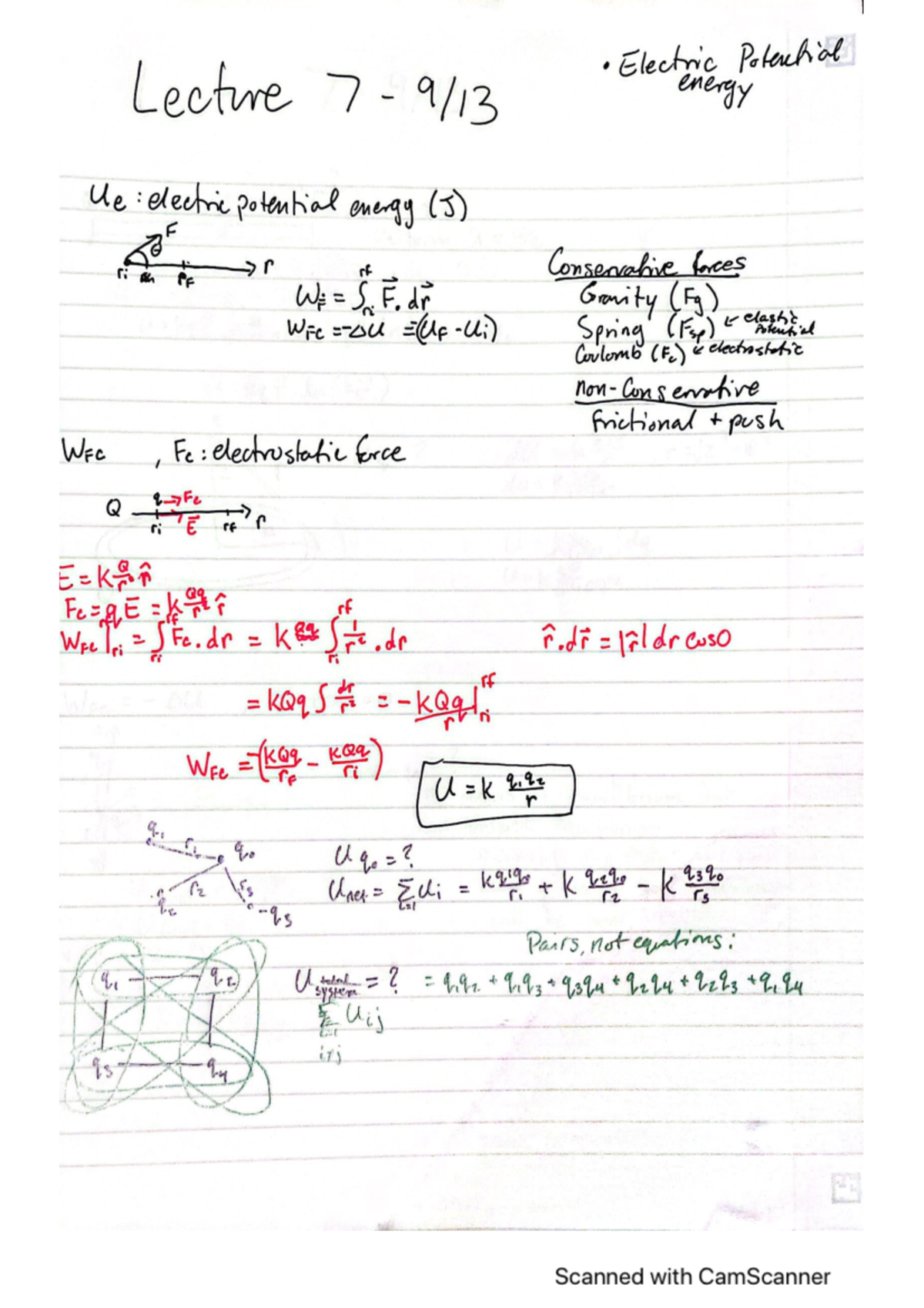 Lecture 7 Notes - Phys 2102 - Studocu