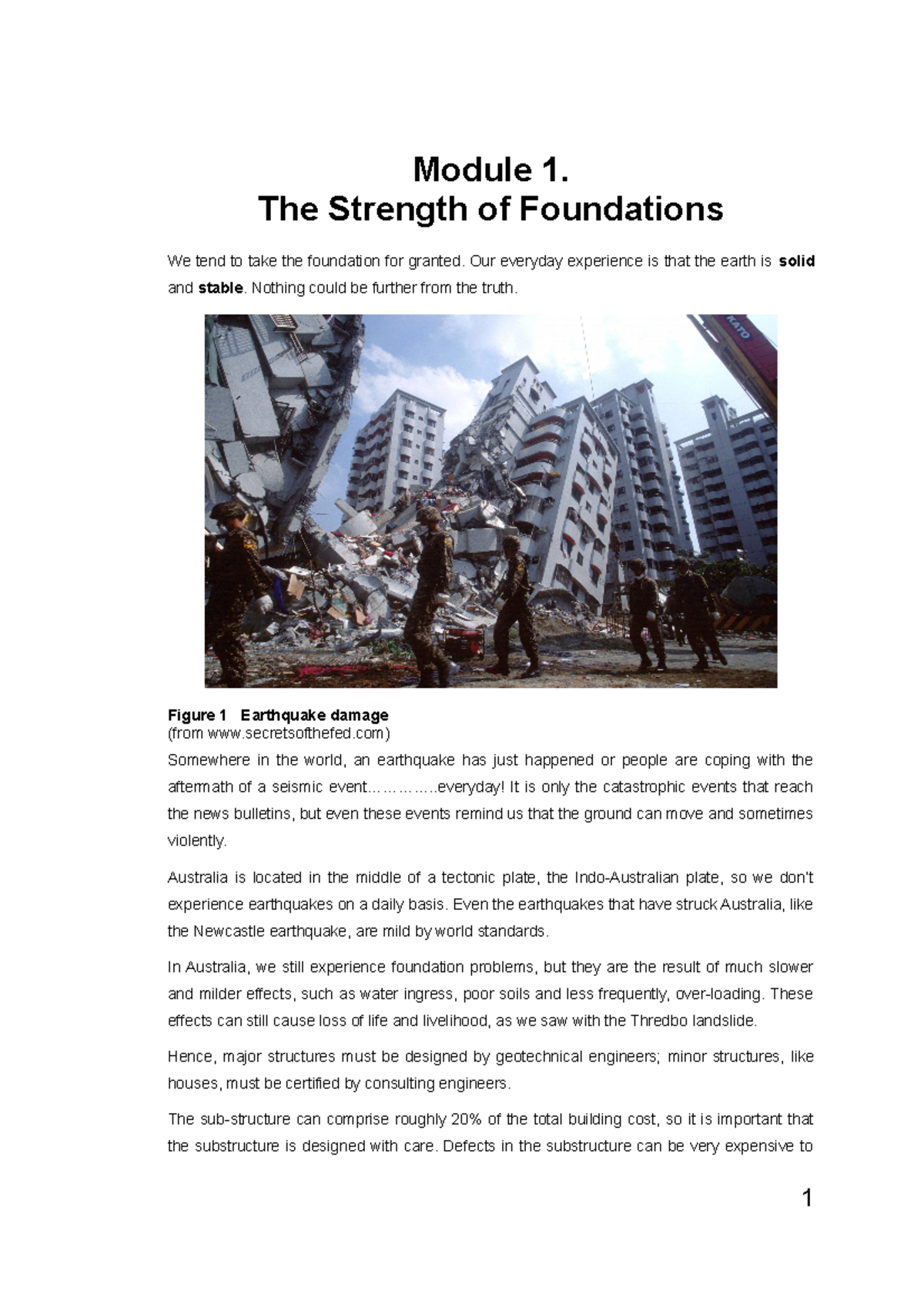 Module 1 - Strength Of Foundations - Module 1. The Strength Of ...