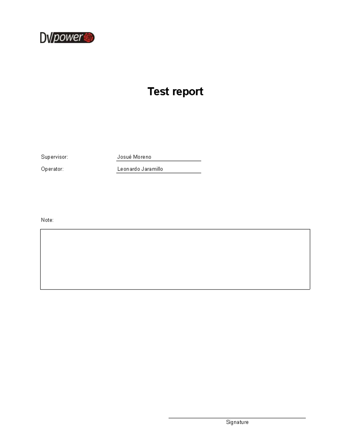 OT816103-TTR-TSA4 CDM - Signature Test report Supervisor: Josué Moreno ...