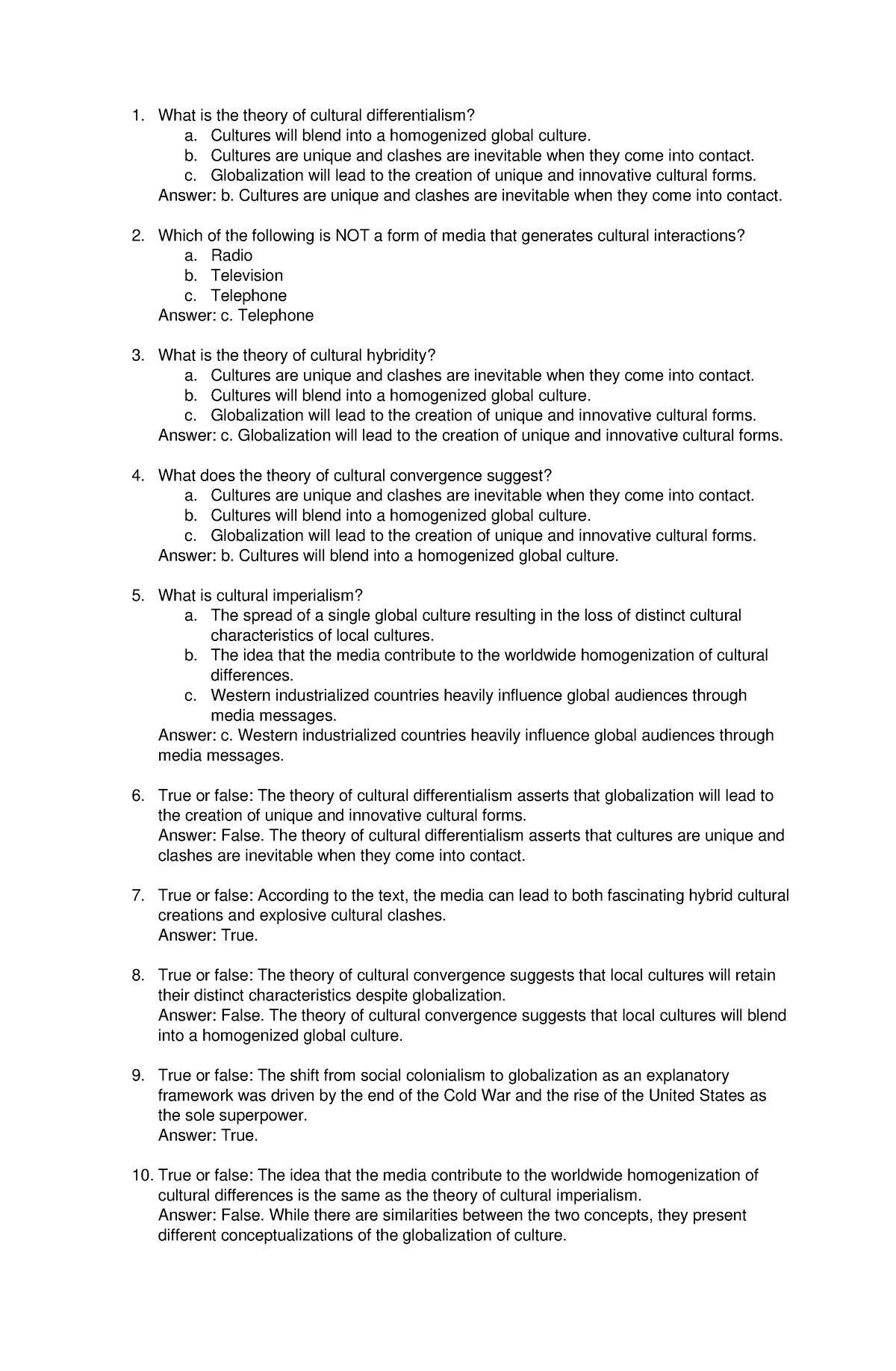 CW Group 3 Questions - N/A - The Contemporary World - Studocu