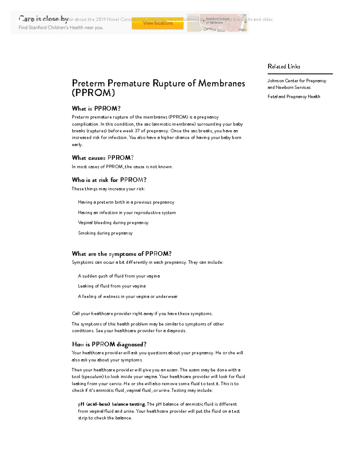 Preterm Premature Rupture of Membranes ( Pprom) - Preterm Premature ...