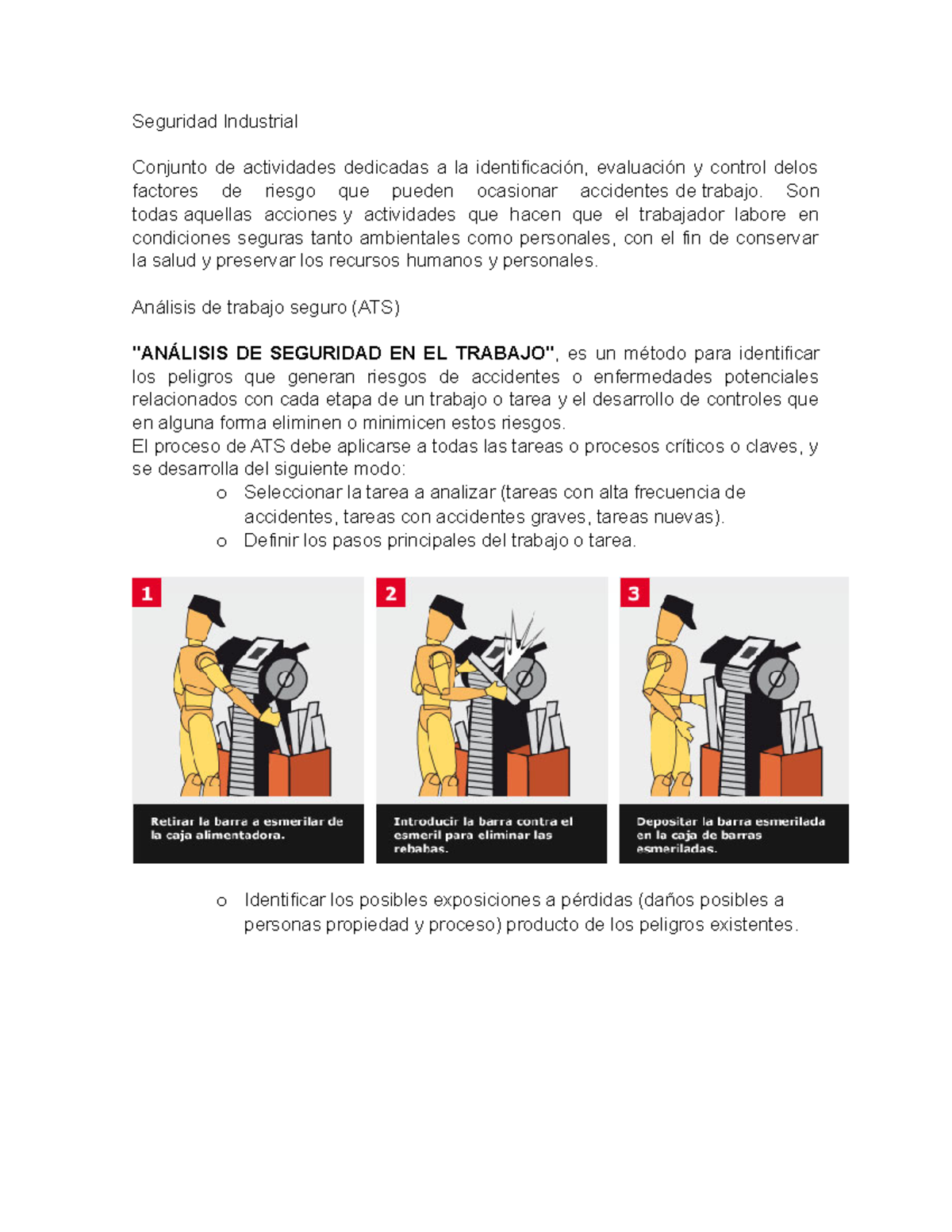 Seguridad industrial pligro-riesgo-analisis de trabajo, es un método ...