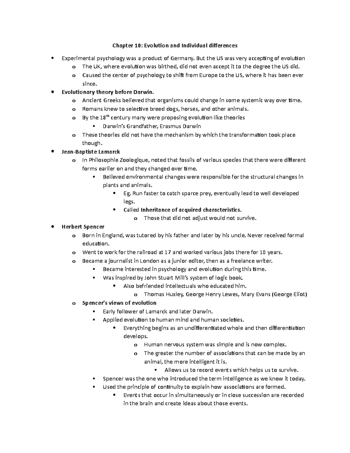 Psyc 375 Chapter 10: Evolution And Individual Differences Textbook ...