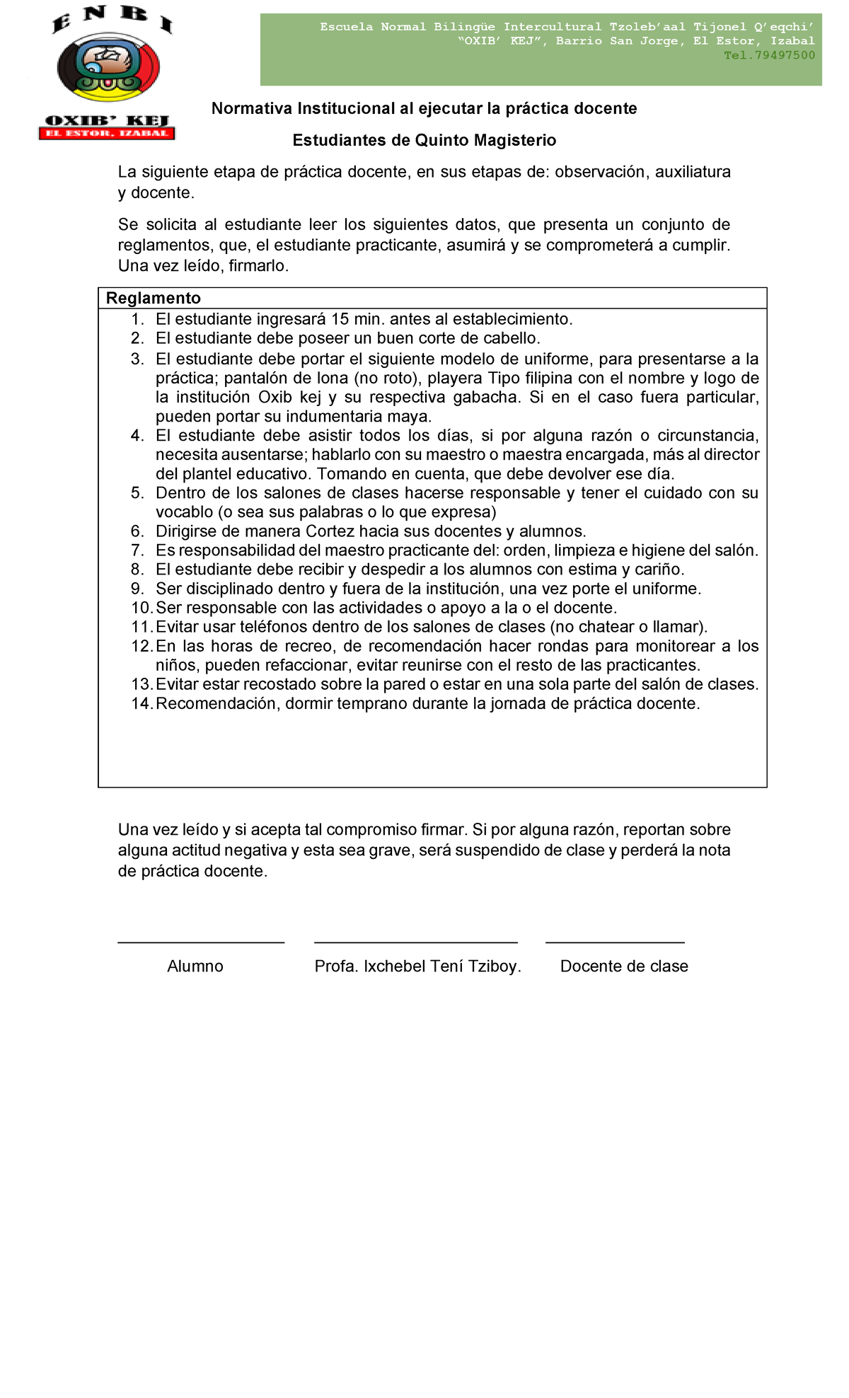 Práctica Docente- Evaluación- Diágnóstico - Normativa Institucional Al ...