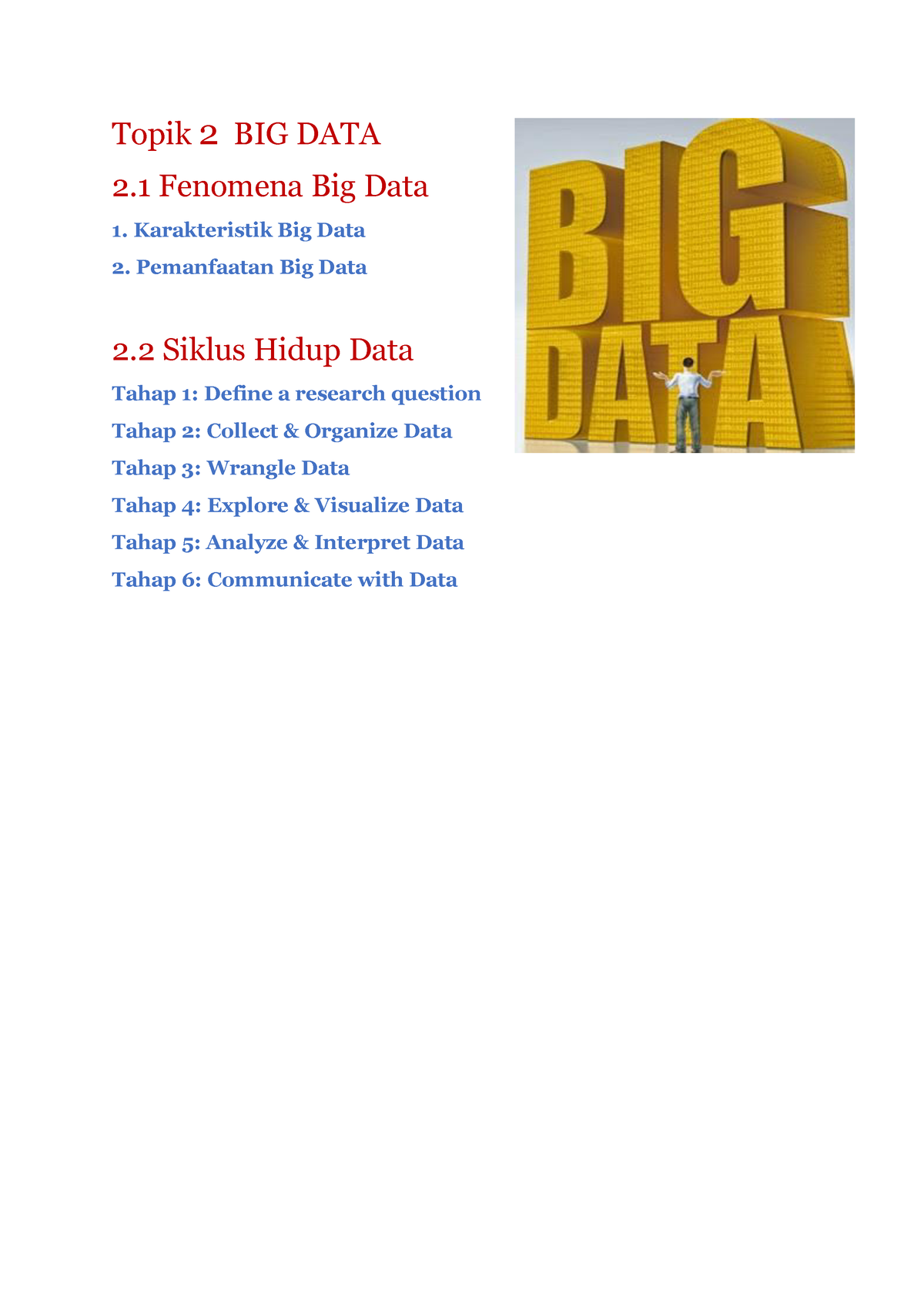 Topik 2 Big Data Dan Siklus Data - Topik 2 BIG DATA 2 Fenomena Big Data ...