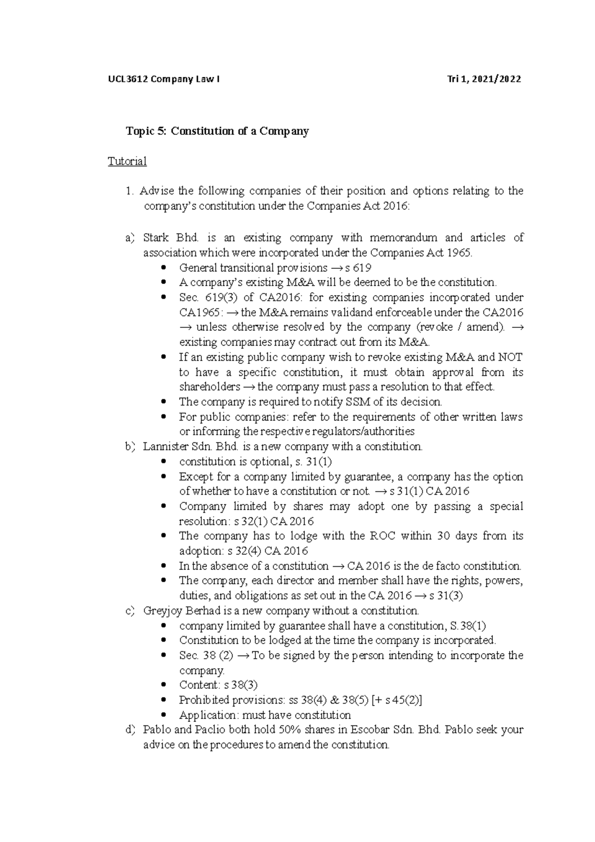 tutorial-5-constitution-of-a-company-ucl3612-company-law-i-tri-1