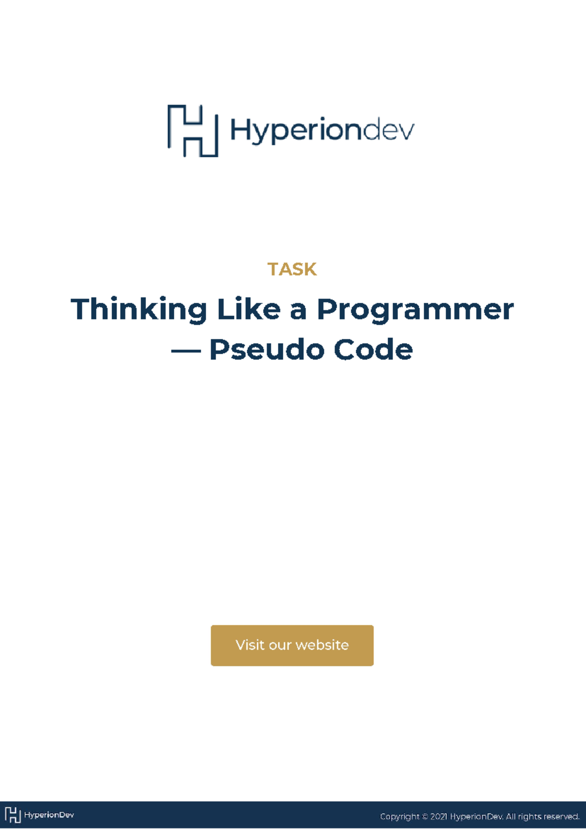 IFS L1T01 - Pseudo Code - TASK Thinking Like a Programmer — Pseudo Code ...