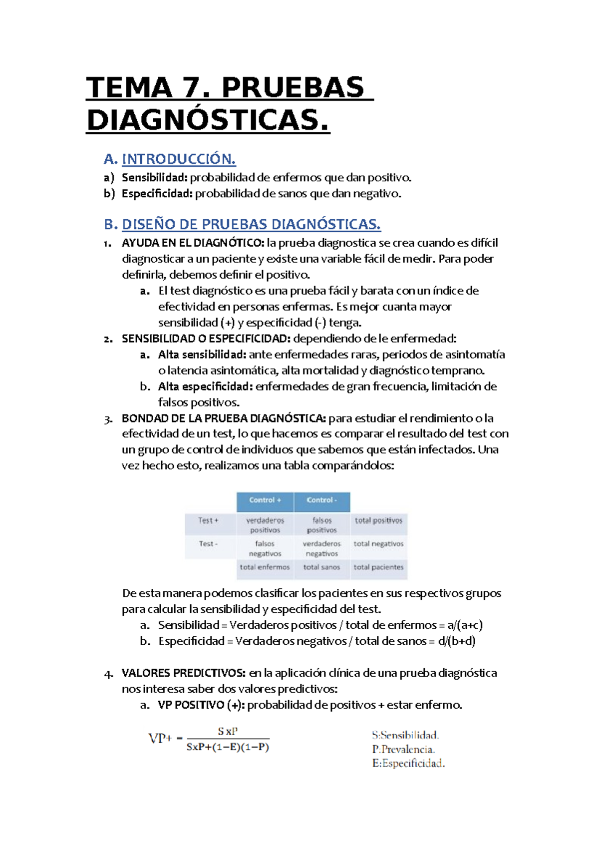 TEMA 7. Pruebas Diagnóticas - TEMA 7. PRUEBAS DIAGNÓSTICAS. A ...