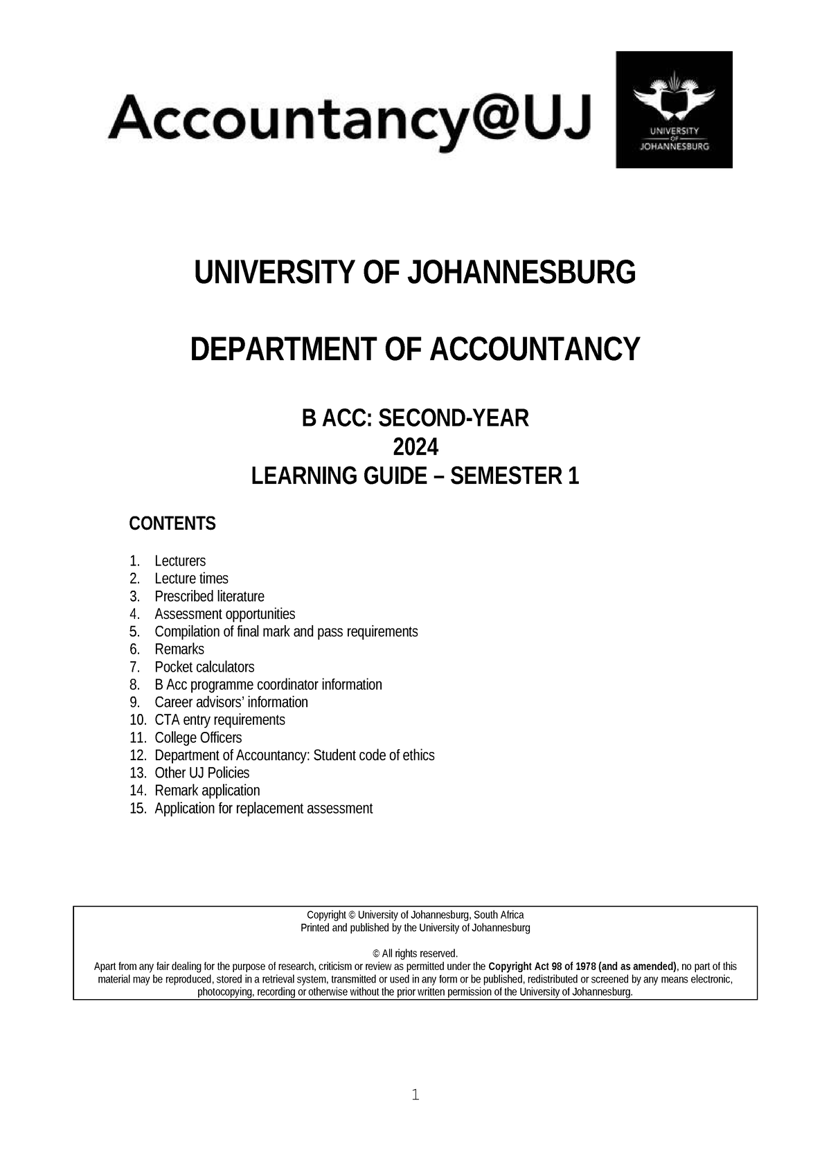 1st Semester Intro Module 2024 B Acc 2nd Year UNIVERSITY OF   Thumb 1200 1697 