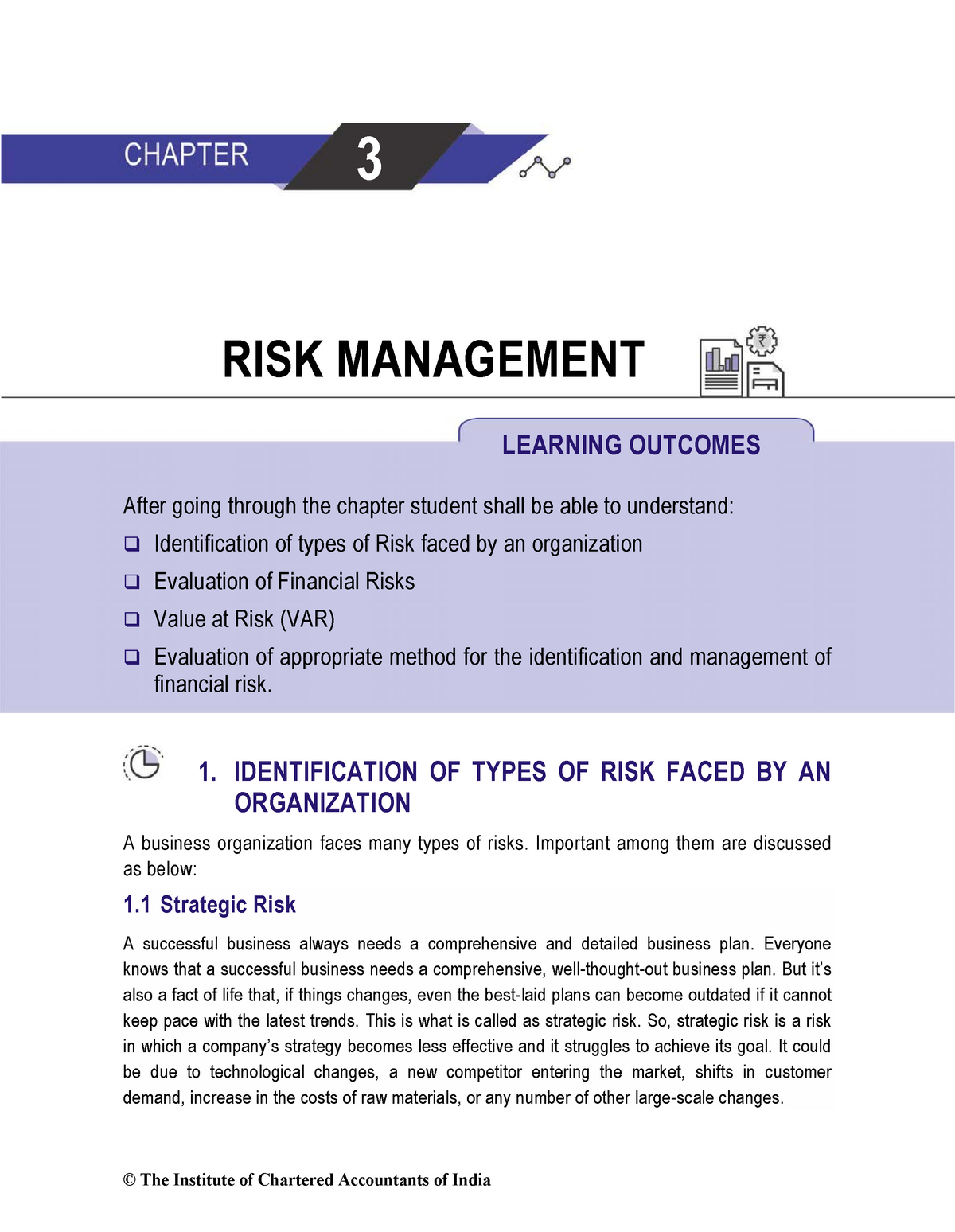 risk management case study icai