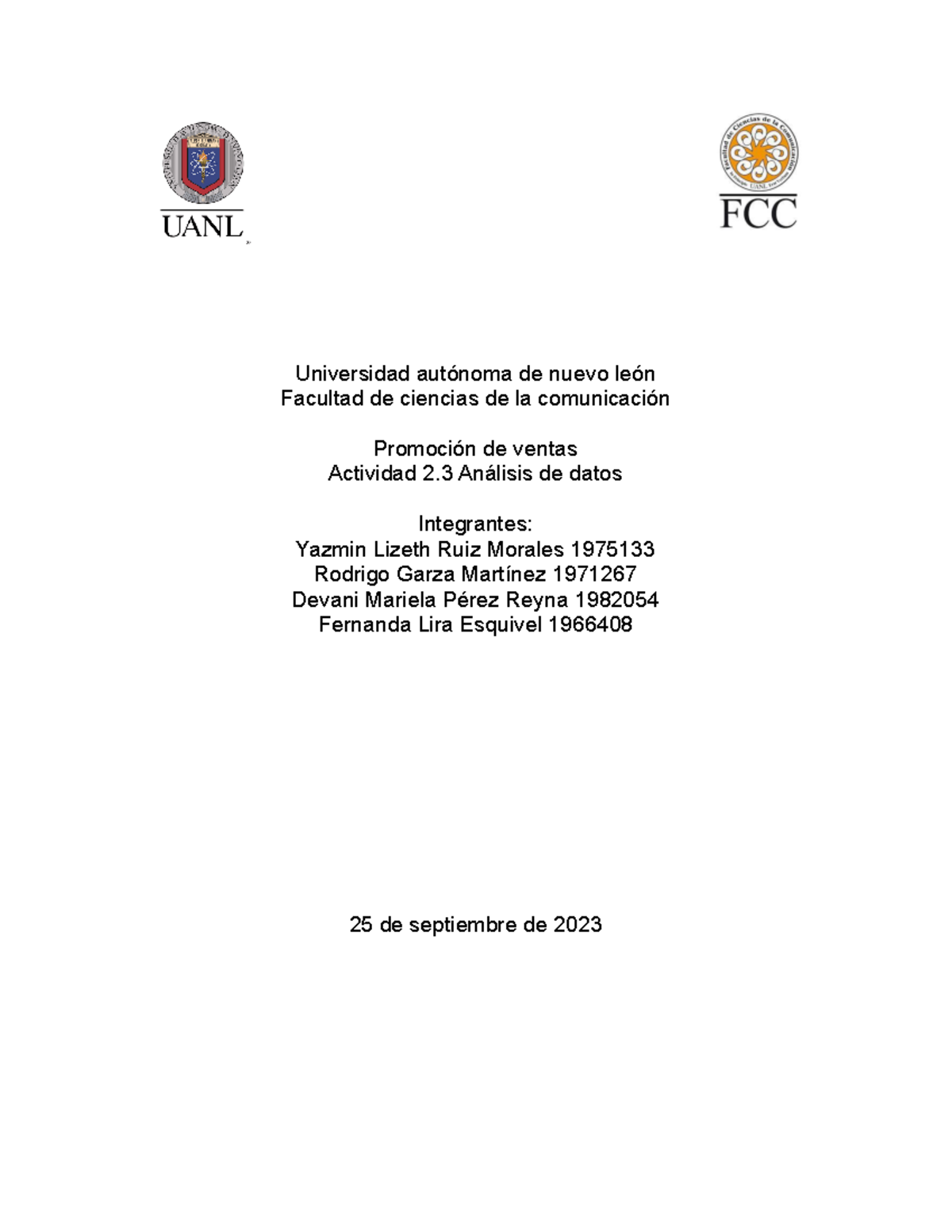 Evidencia 2 tarea - Universidad autónoma de nuevo león Facultad de ...