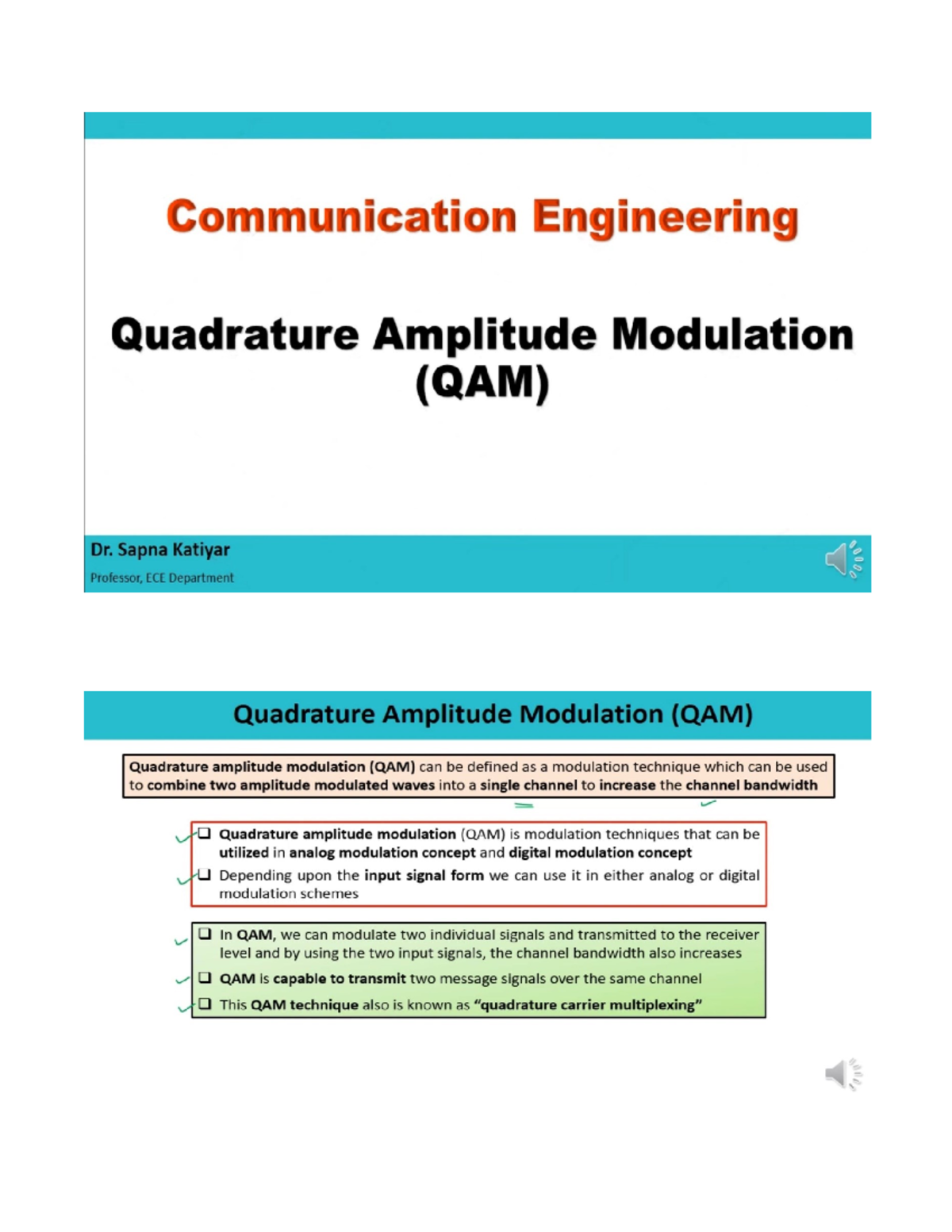 QAM1 - It's Lecture Note For Digital Signal Processing - Digital Signal ...