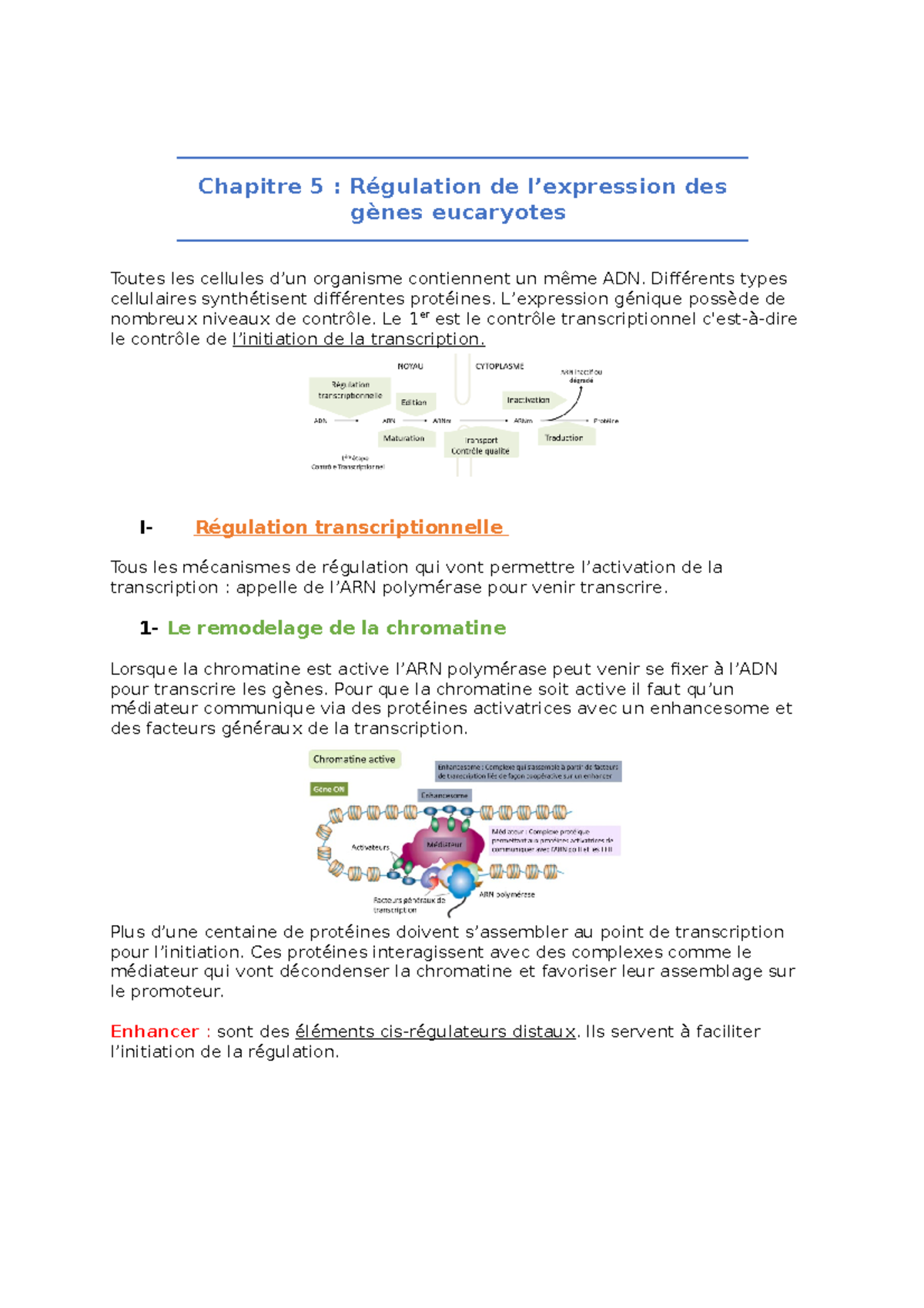 Chapitre 5 - Notes De Cours Cours Chap 5 - Chapitre 5 : Régulation De L ...