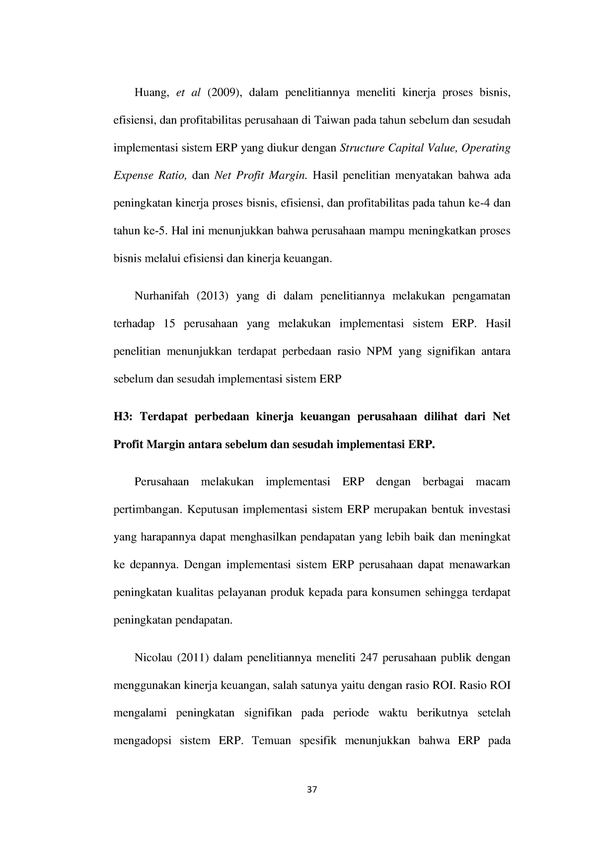 Analisis Perbandingan Kinerja Keuangan 7 - Huang, Et Al (2009), Dalam ...