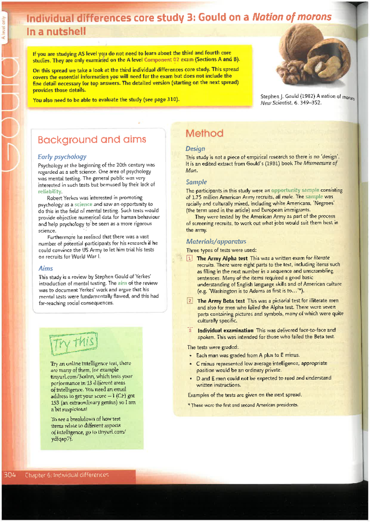 Gould on a Nation of morons book scan - Individual differences core ...