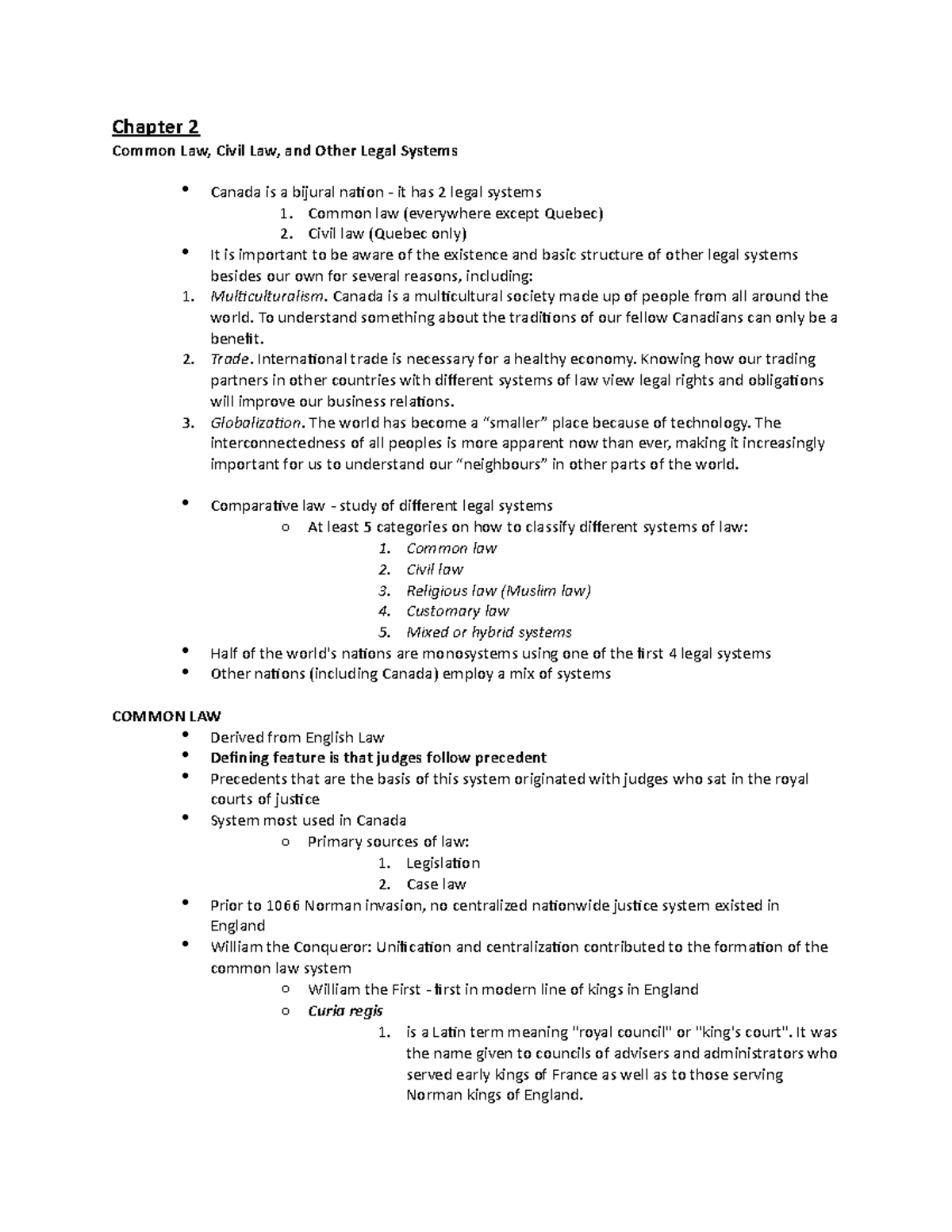 introduction-to-law-in-canada-lecture-2-chapter-2-common-law-civil