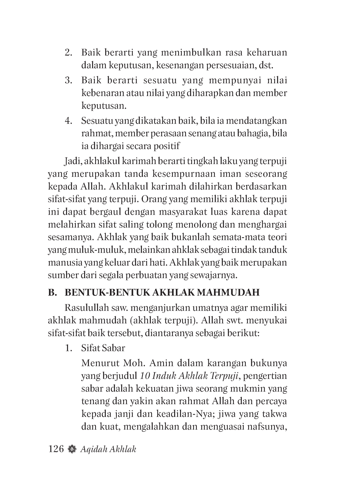 Aqidah 70 Dasar Dasar Fiqih Madzhab Imam Syafii 126 Aqidah Akhlak