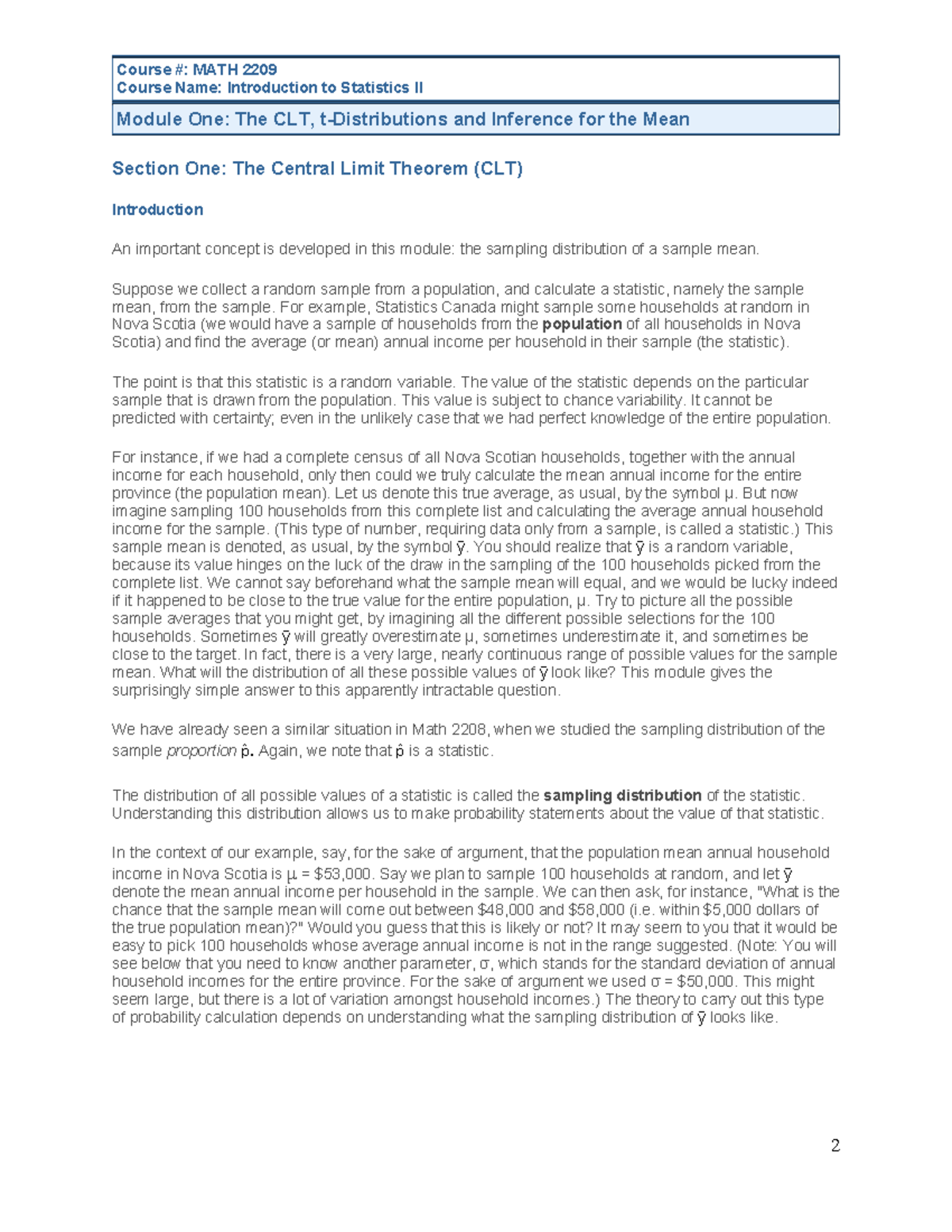 Module 01 Section 1 - Textbook and worksheet handouts - Course Name ...