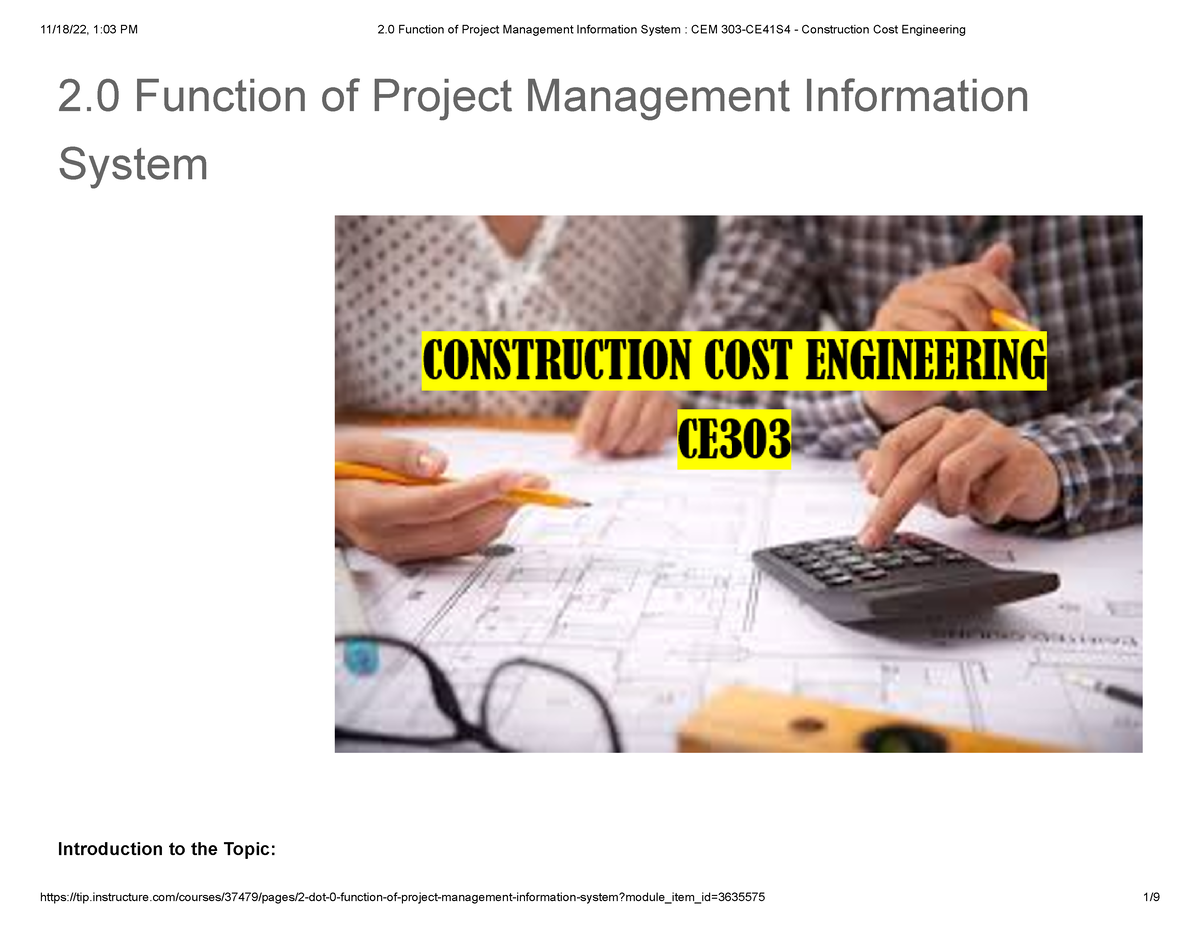 2-0-function-of-project-management-information-system-cem-303-ce41s4