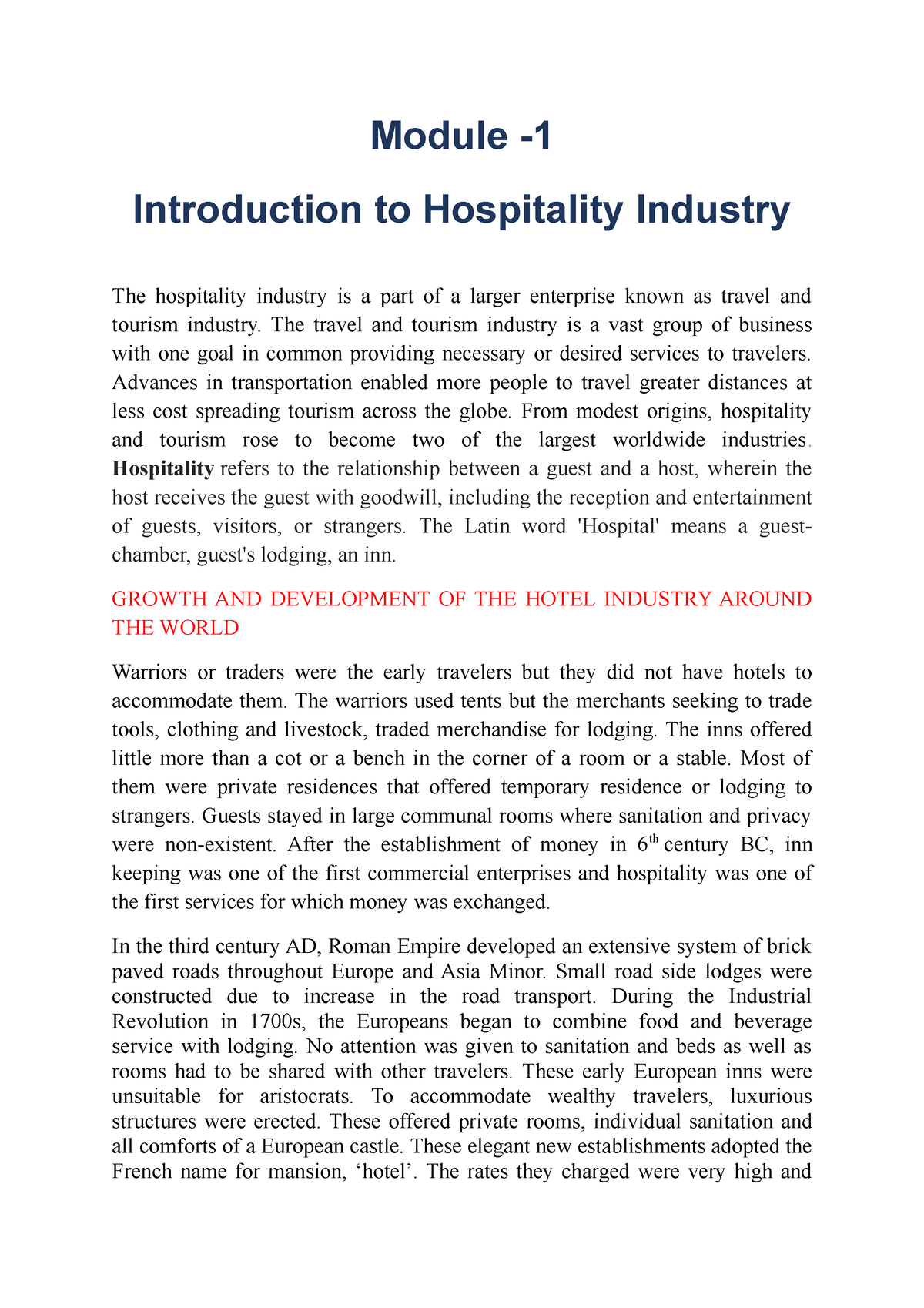 thesis title about hospitality management students